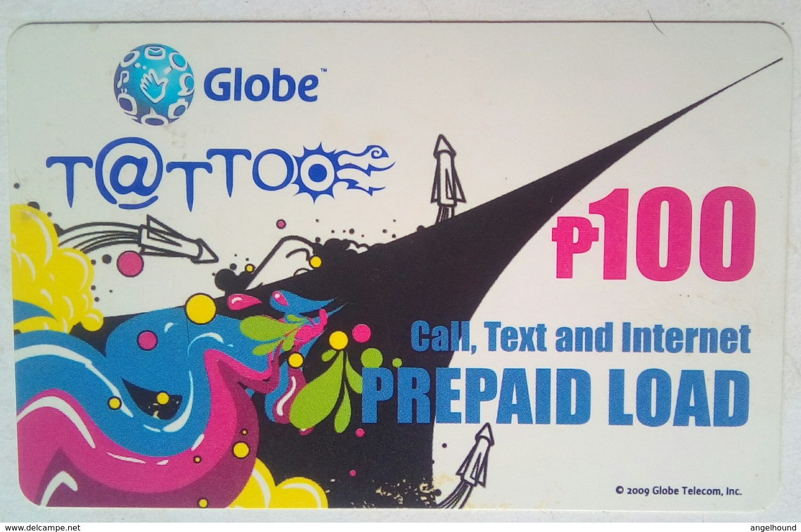 Philippines Globe Tattoo Reload Card - Philippines