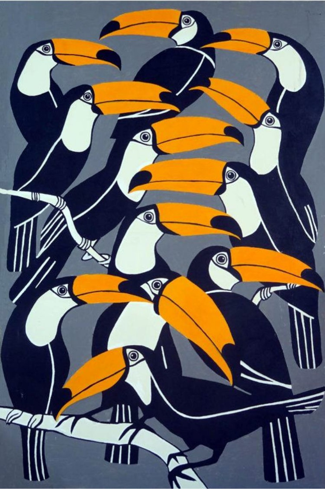 Toucans - Carte Photo Moderne - Oiseaux