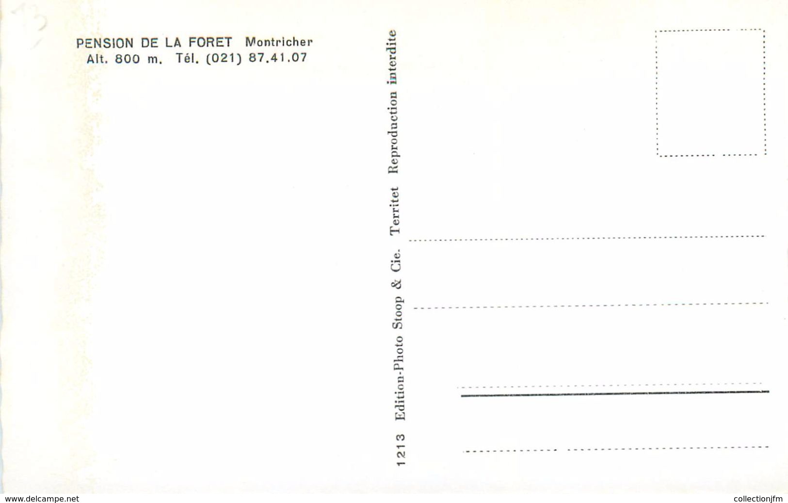 CPSM SUISSE "Montricher, Pension De La Foret" - Montricher