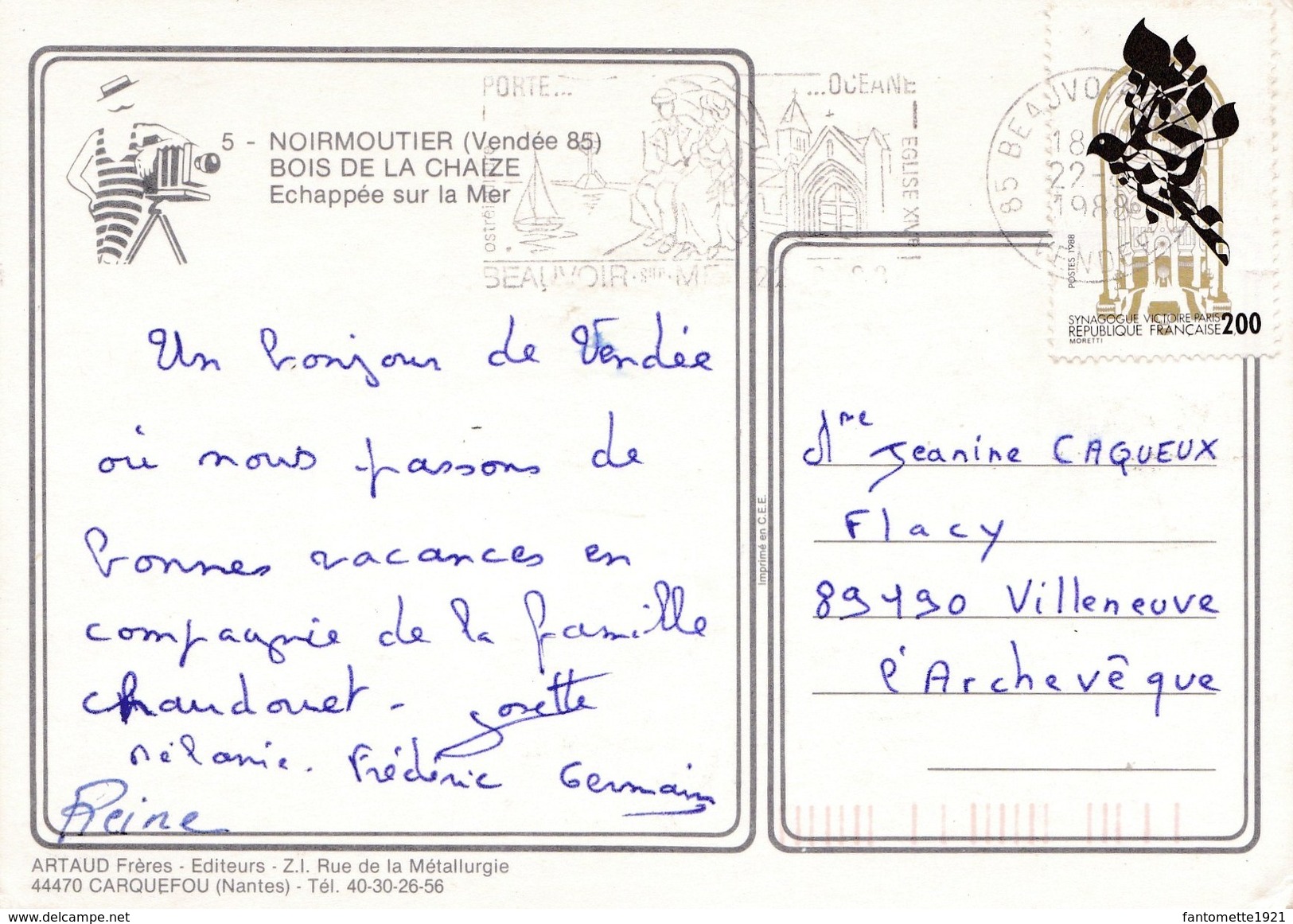 NOIRMOUTIER BOIS DE LA CHAIZE (dil320) - Noirmoutier
