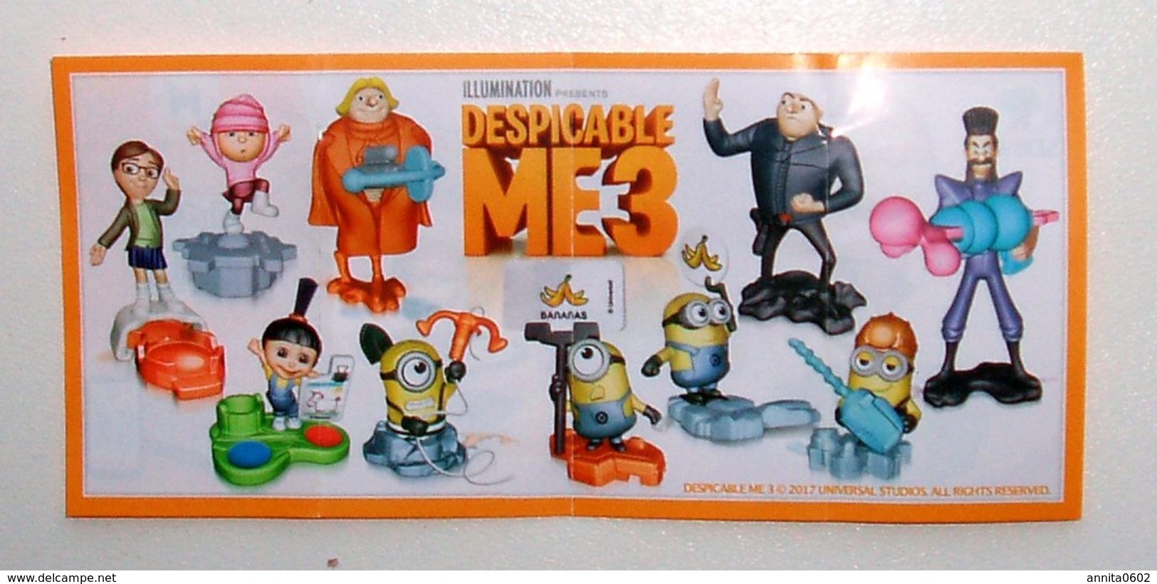 2017 Kinder Surprise Despicable Me 3 Minions Minion Toys From Egg Mini Figures Collection Toys Collectible Eggs FREE SHI - Diddl