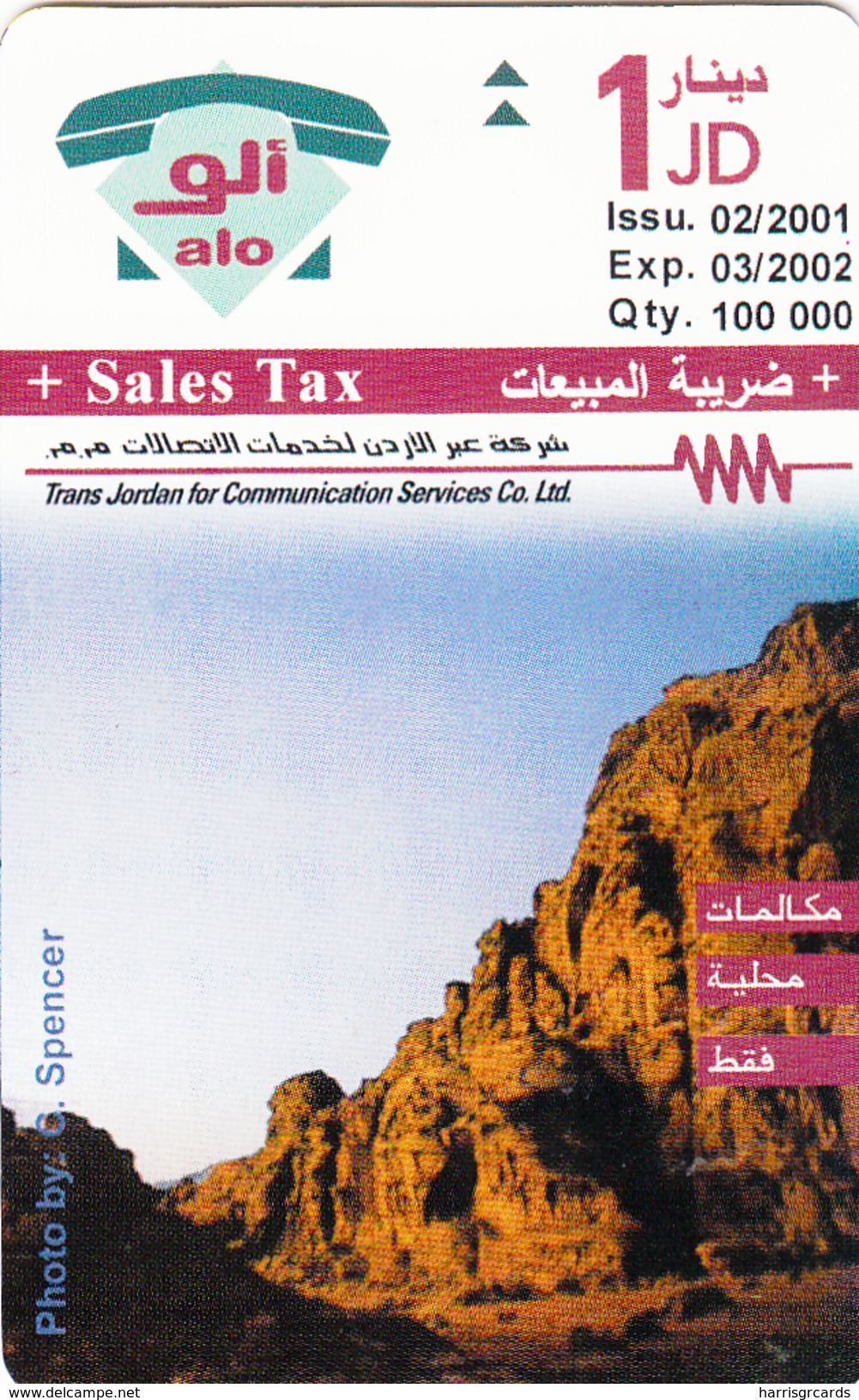 JORDAN - Wadi Rum, 02/01, Sample No Chip And No CN - Jordanië