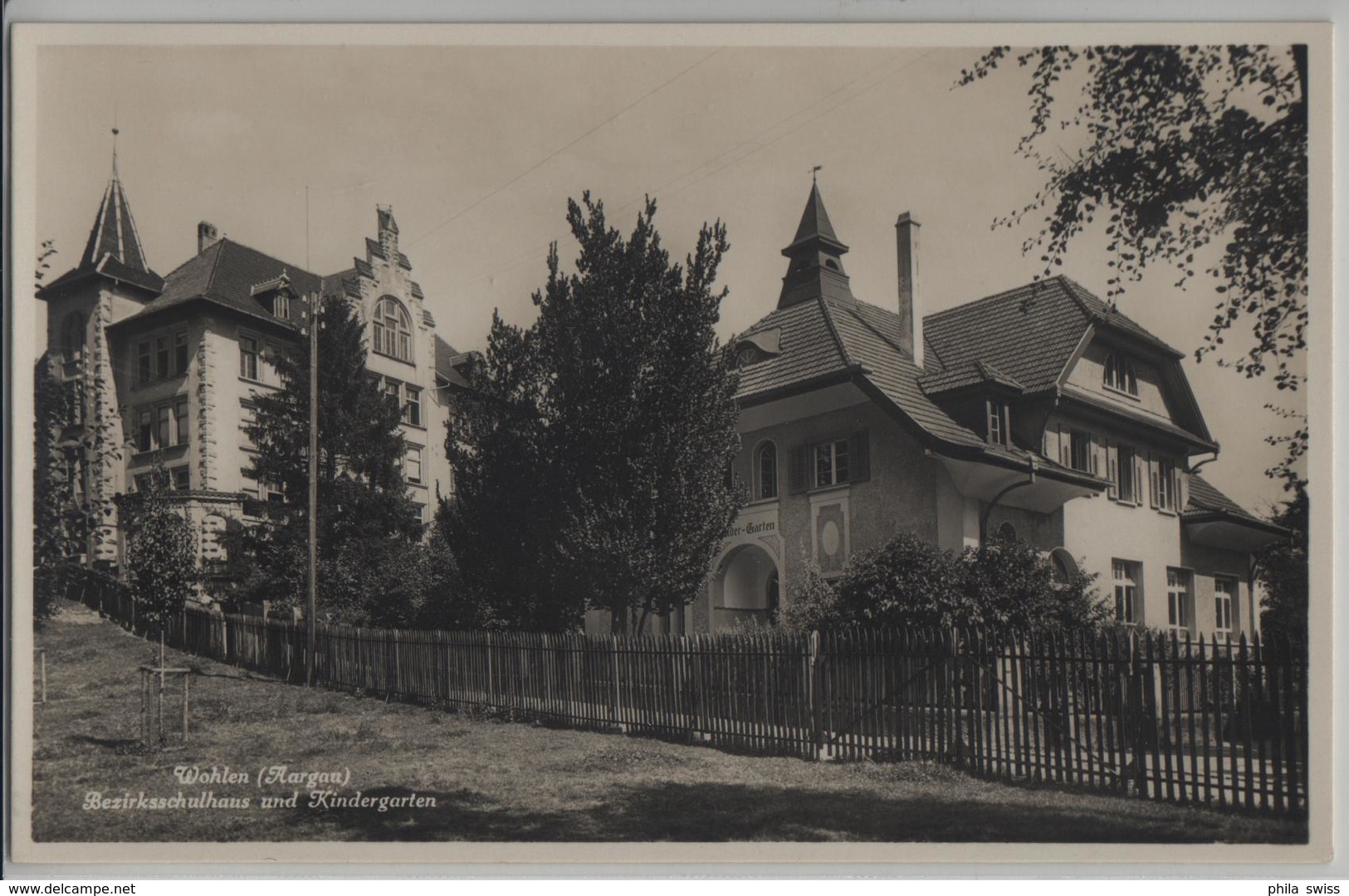 Wohlen Aargau - Bezirksschulhaus Und Kindergarten - Wohlen