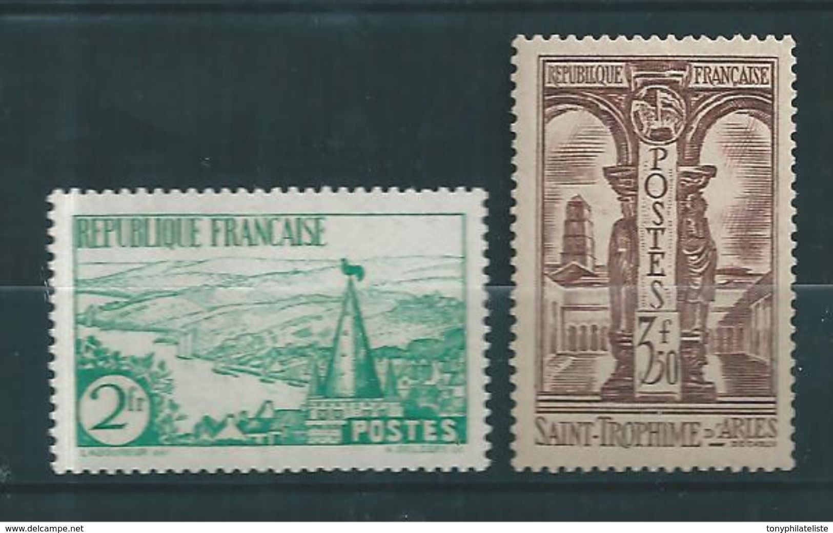 France Timbres De 1935/36  N°301 Et 302  Neufs  Petite Trace De Charnière Cote 72&euro; - Ongebruikt