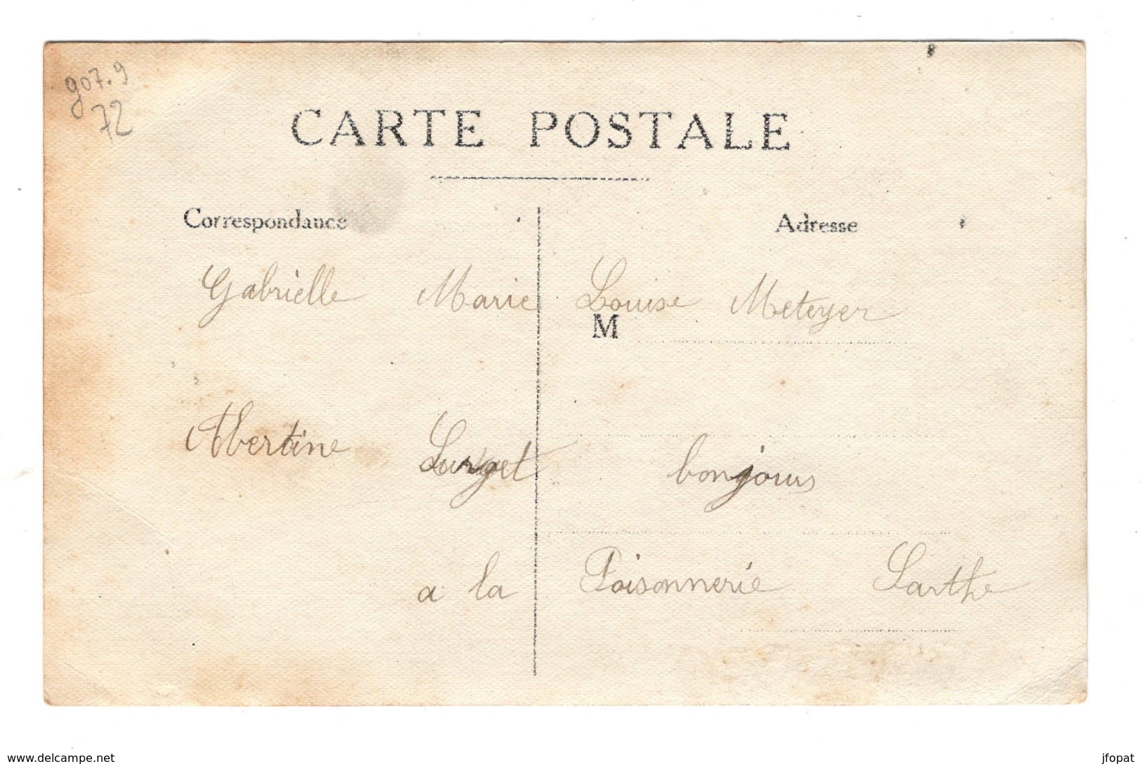 72 SARTHE - LA POISONNERIE Carte Photo - Other & Unclassified