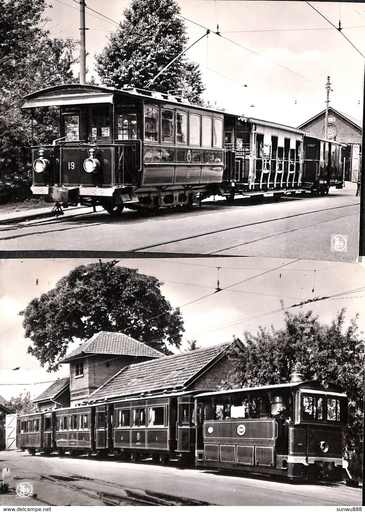 Schepdaal - 2 Cartes Tram Tramway Stoomtrein - Dilbeek