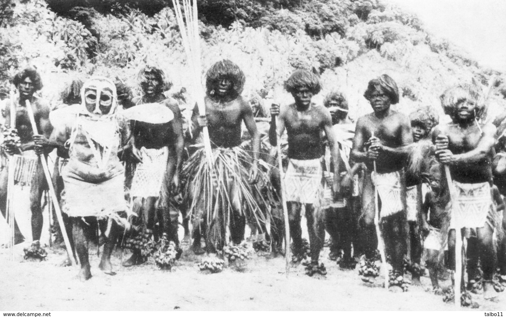 Vanuatu - Ceremonial Dance To Ward Off Evil Spirits Before The Famous Pentecost Jump At Pentecost Island - Vanuatu