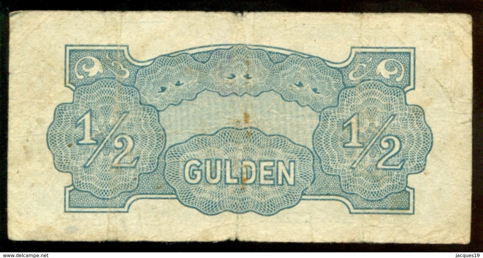 Nederlands-Indië Japanse Bezetting 1942 Half Gulden Uitgegeven Door Japansche Regeering - Indes Neerlandesas