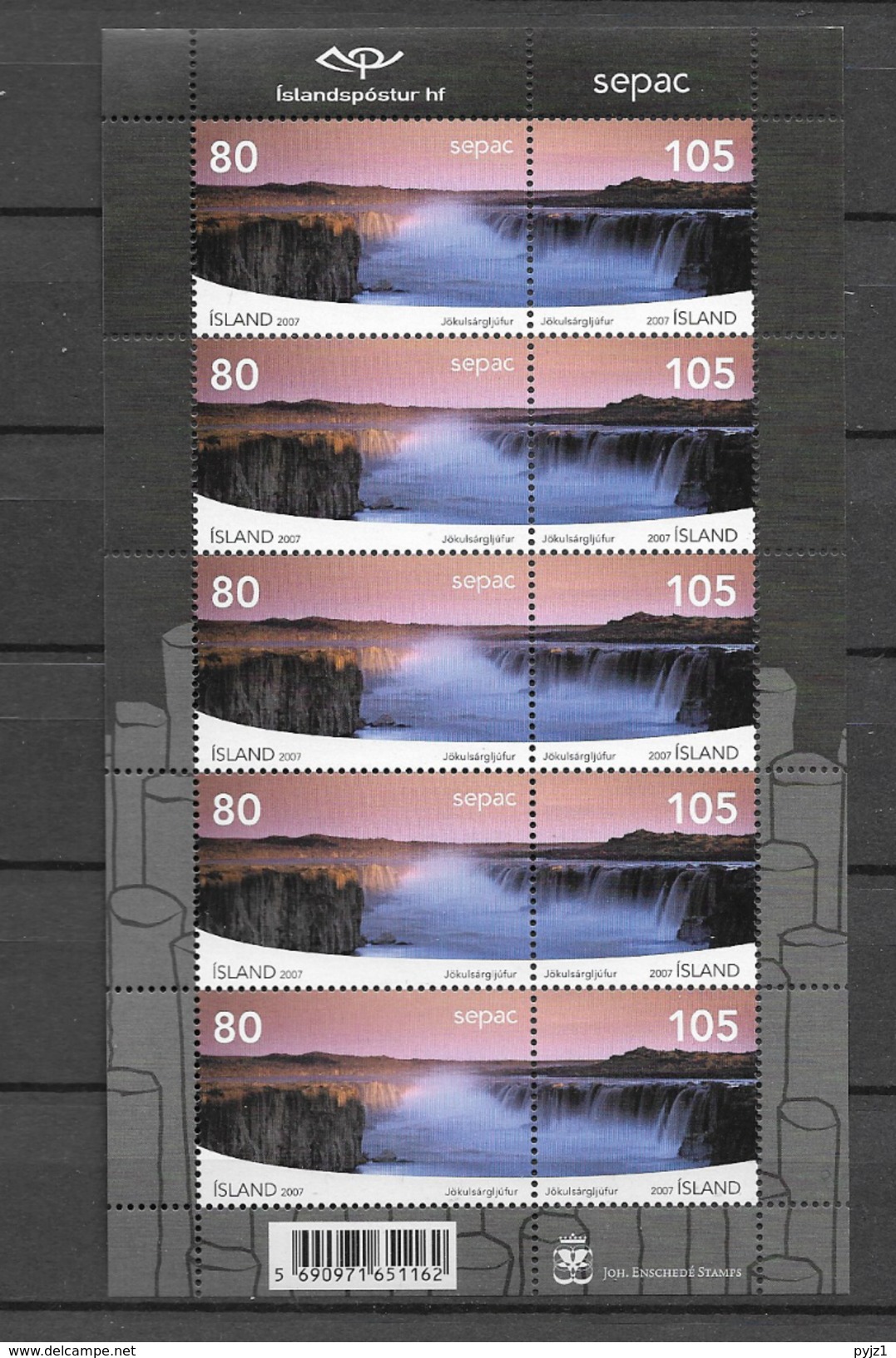 2007 MNH Iceland - Blocks & Sheetlets