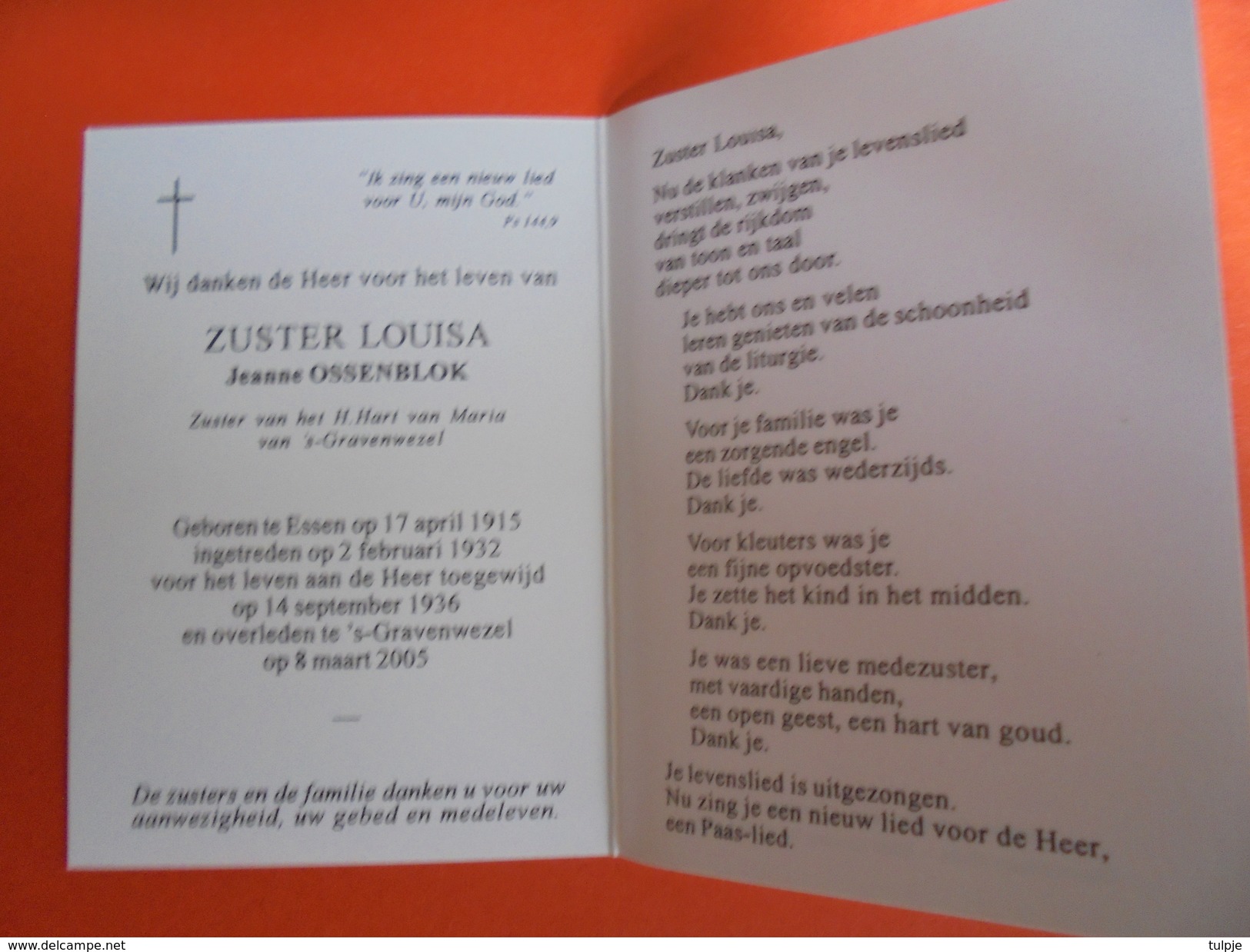 Zuster Louisa  Essen  / 'S-Gravenwezel - Religion & Esotérisme
