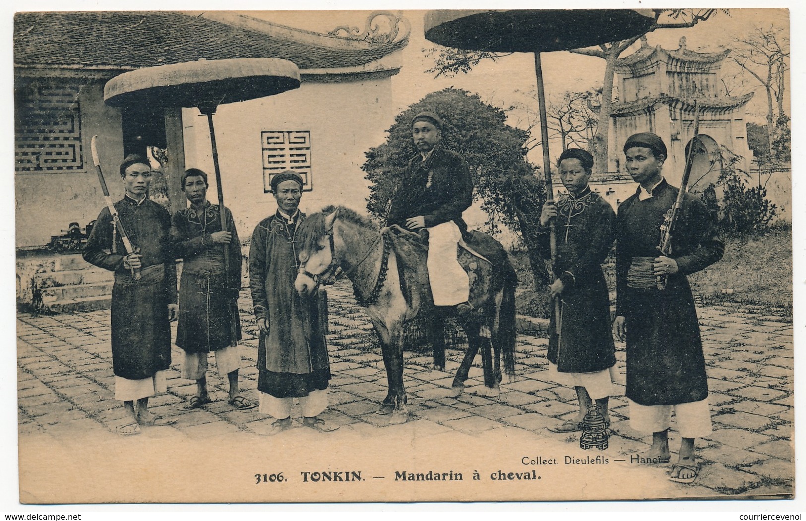 CPA - TONKIN - Mandarin à Cheval - Vietnam