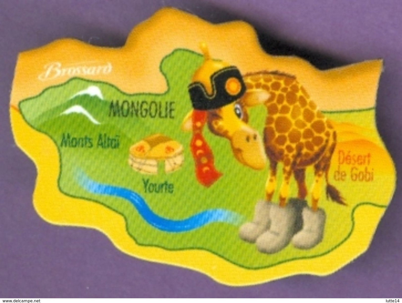 Magnet Brossard : Mongolie Monts Altai Yourte Désert De Gobi Girafe - Magnetos