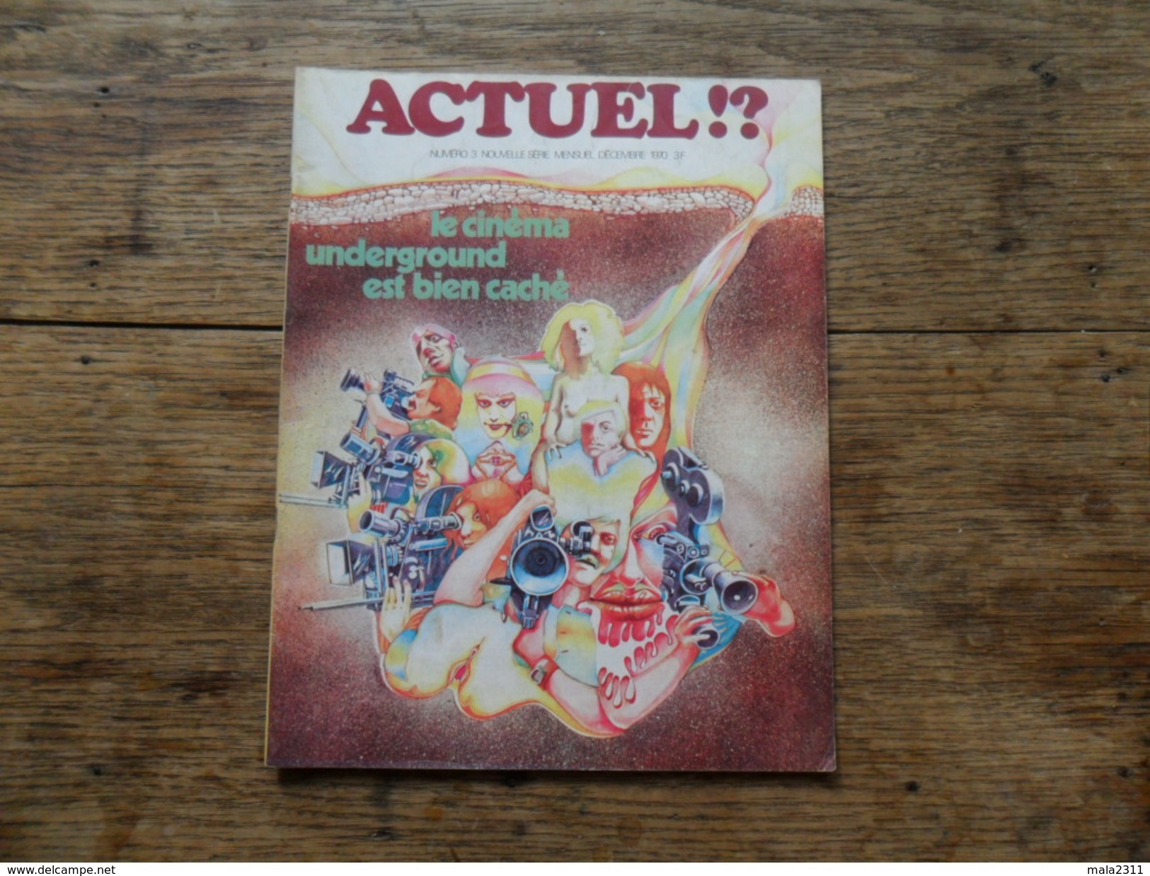 ANCIENNE REVUE UNDERGROUND / ACTUEL   N° 3 / NVLE SERIE   /  DECEMBRE. 1970 - Autre Magazines