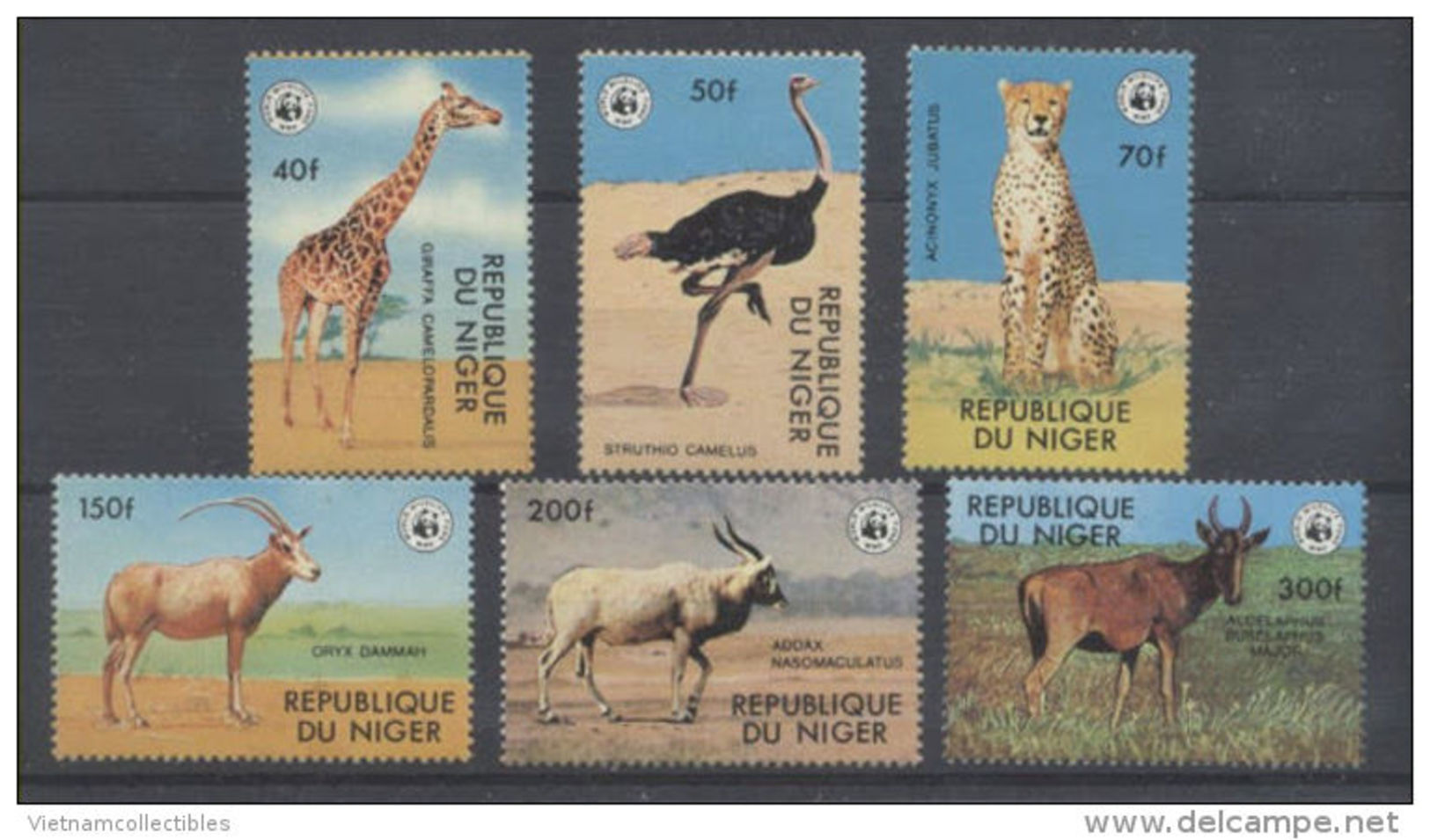 W29 WWF W.W.F. Niger MNH Wild Animals Stamps 1978 - Unused Stamps