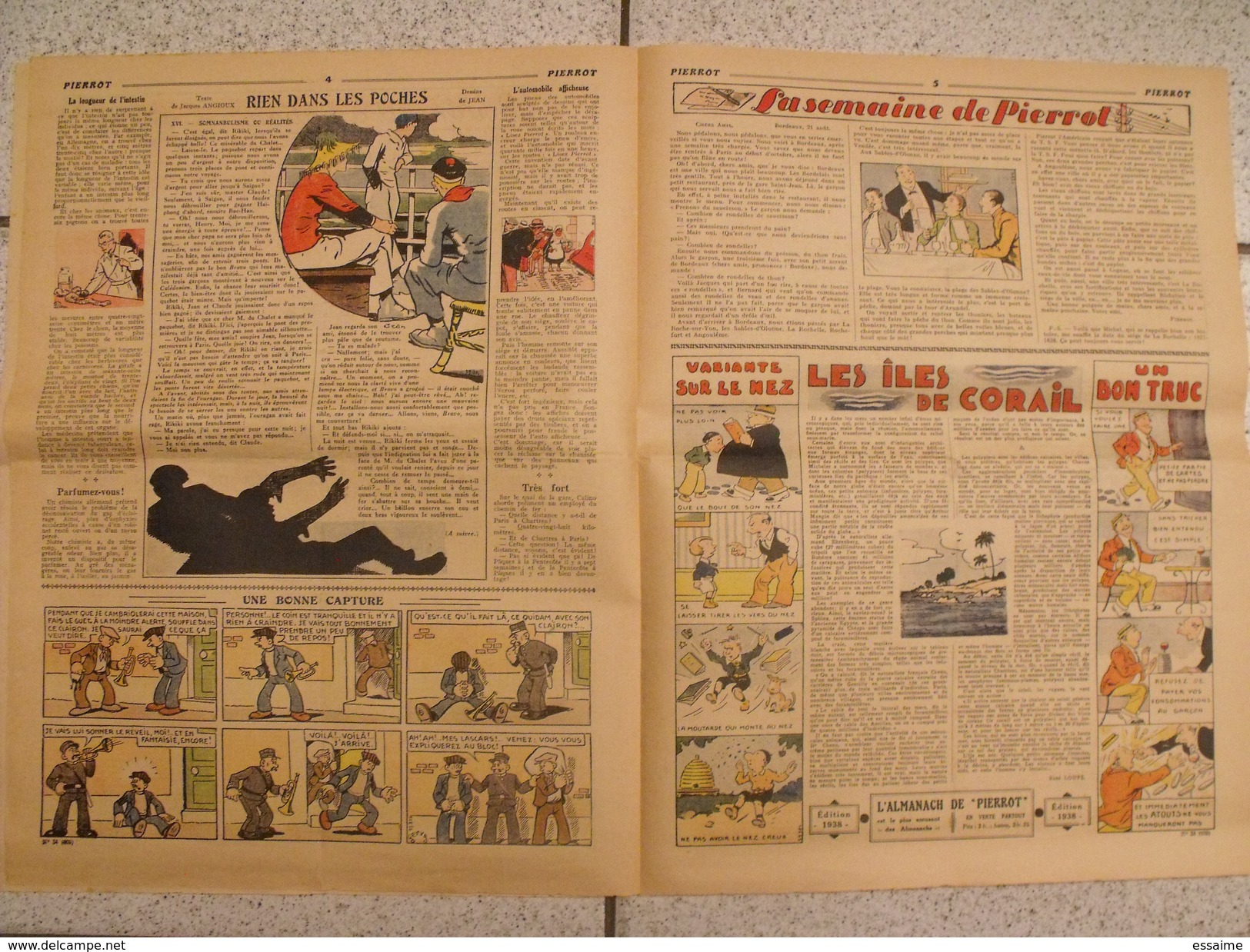 Pierrot  13 N° De 1937. Plouck De Gervy, Costo De Marijac Jeanjean Marine Aviation Ferran Le Rallic Mengden - Pierrot