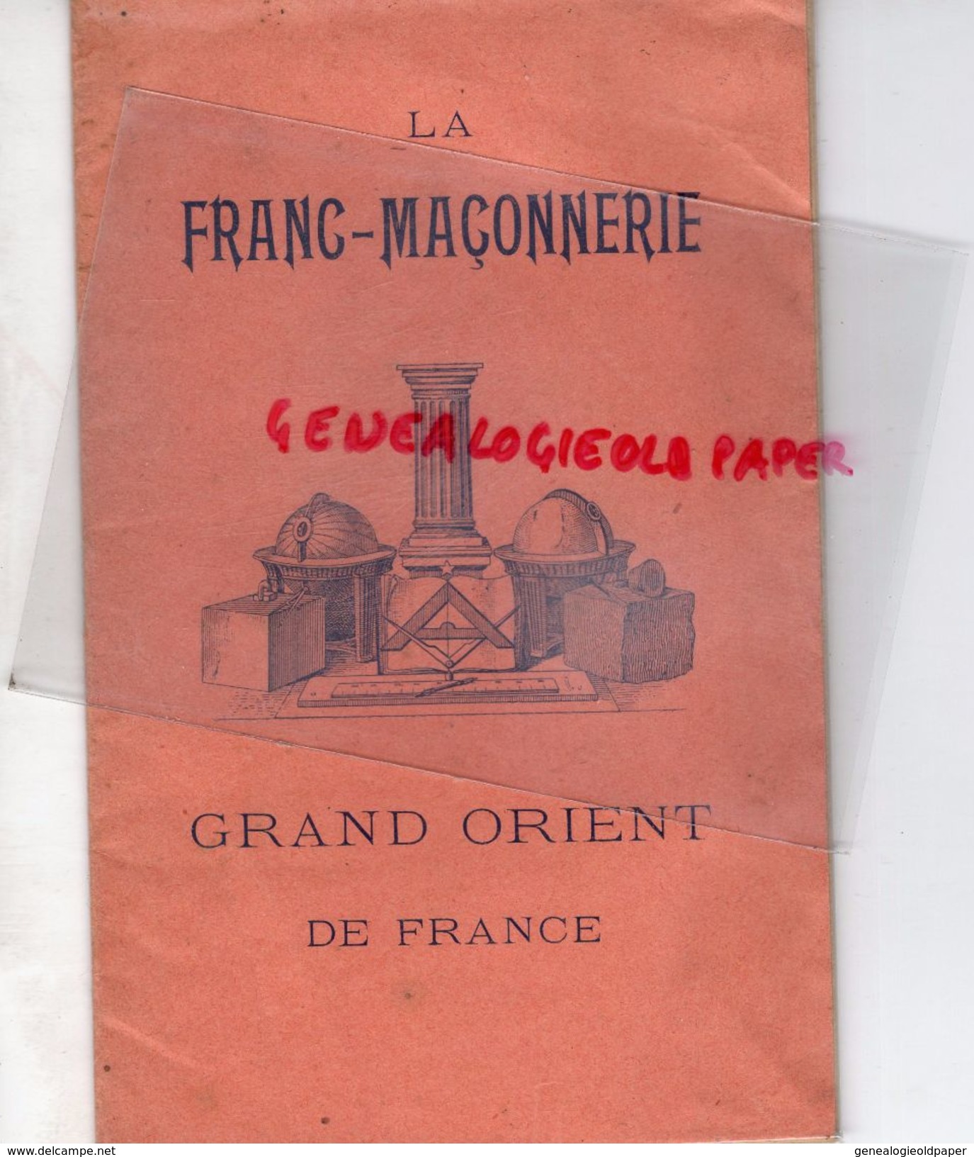 LA FRANC MACONNERIE DU GRAND ORIENT DE FRANCE- FRANC MACON- CONSEIL DE L' ORDRE- TRAVAUX DU CONVENT-1914 - Sciences