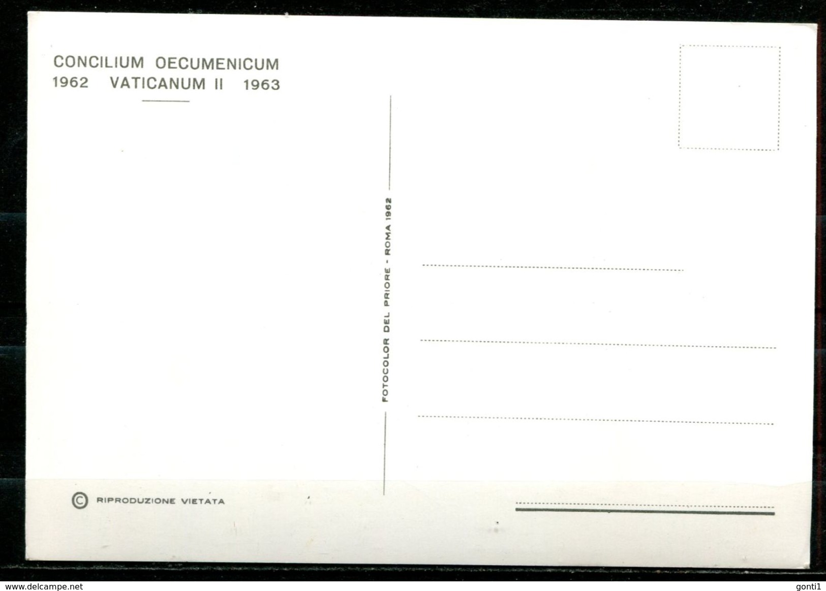 CPSM Color AK Italien Roma "Concilium Oecumenicum,Vaticanum II, Papst Paolo VI." 1 AK Blanco - Popes