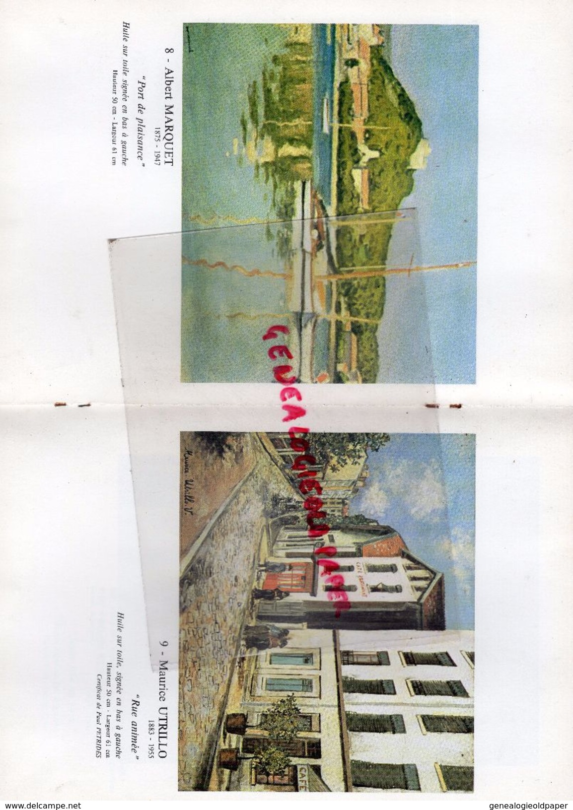 87 - LIMOGES- CATALOGUE BERNARD GALATEAU 21 MARS 1980- RUE CRUCHE D'OR- G.DE BLETTERIE-LHOTE-DETROY-GUILLAUMIN-DUFY-