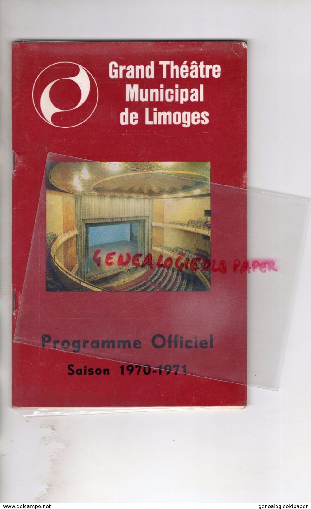 87 - LIMOGES - PROGRAMME GRAND THEATRE - 70-71- HIRSCH- CHANSON GITANE ANDRE DASSARY- ALFA ROMEO BERNIS - Programma's