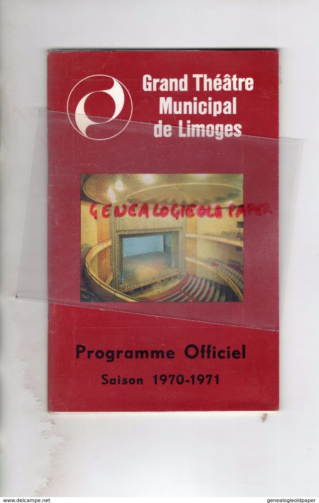 87 - LIMOGES - PROGRAMME GRAND THEATRE - 70-71- HIRSCH- VIENNE CHANTE ET DANSE-MERKES-MERVAL-- ALFA ROMEO BERNIS - Programs