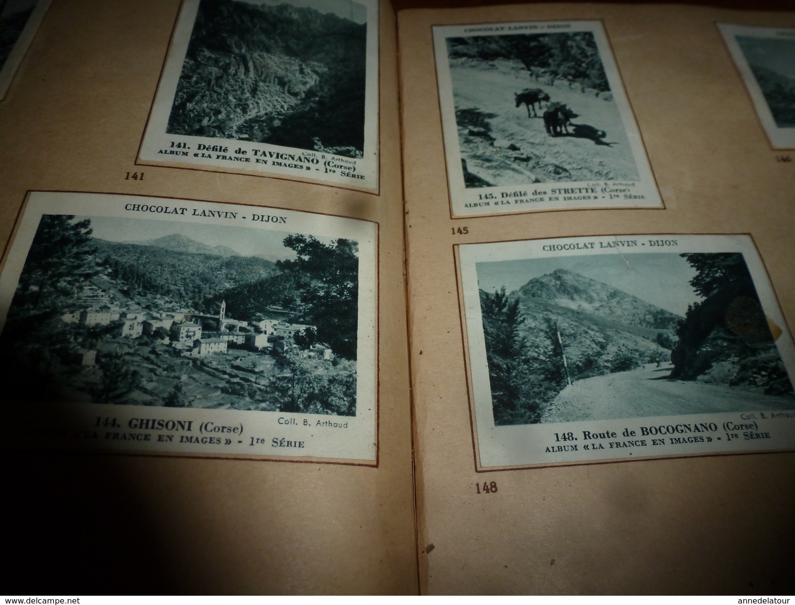 1949  La FRANCE en images Côte d'Azur-Provence-Corse, dont (Ajaccio,Vizzavona,Soveria,Girolata,Calvi,Evisa,Sagone,etc..