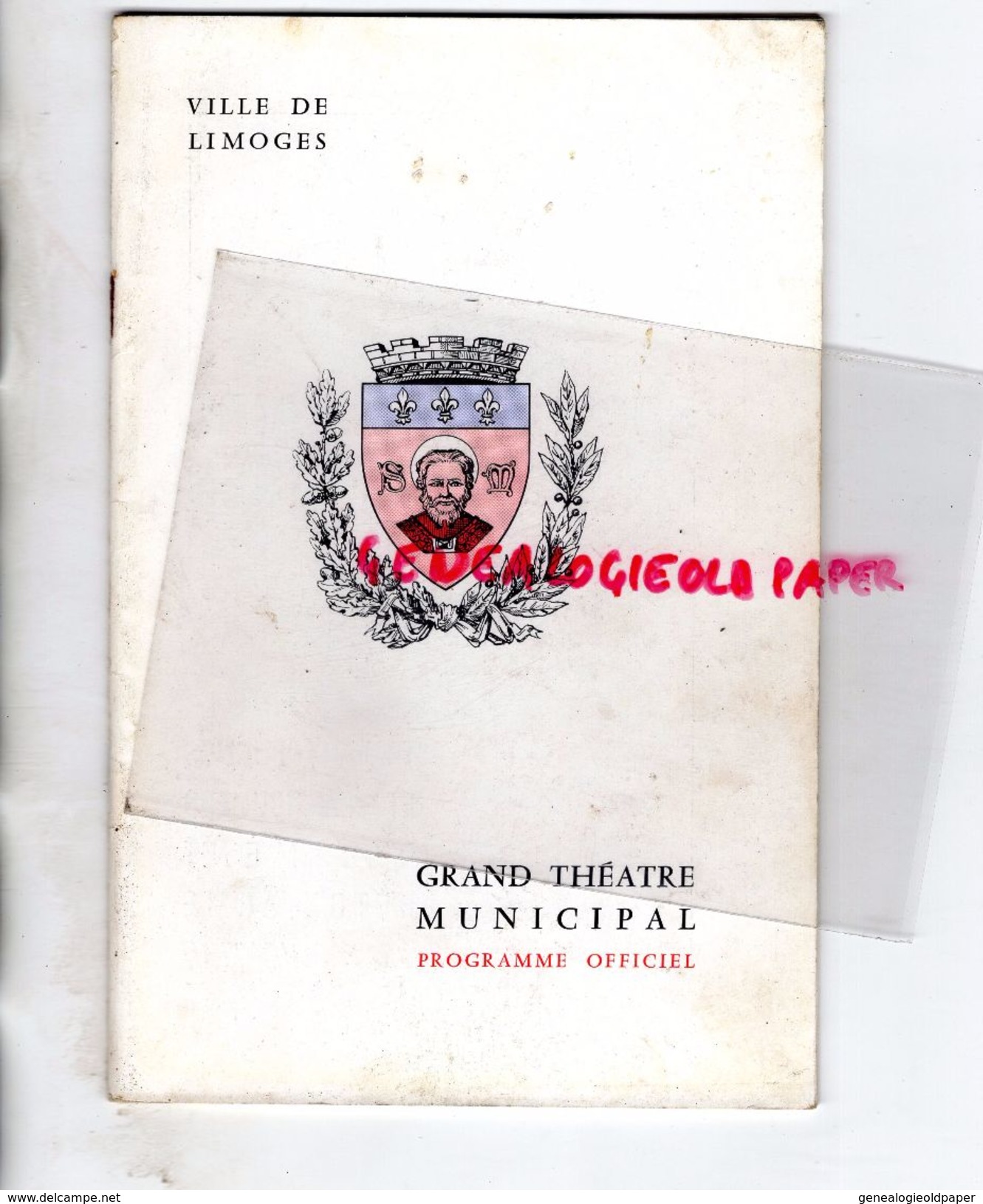 87 - LIMOGES - PROGRAMME GRAND THEATRE 19-11-1966-LA CHAUVE SOURIS JOHANN STRAUSS-LAMANDER-VEYRAL-NOVES-ROYAL LIMOUSIN - Programmes