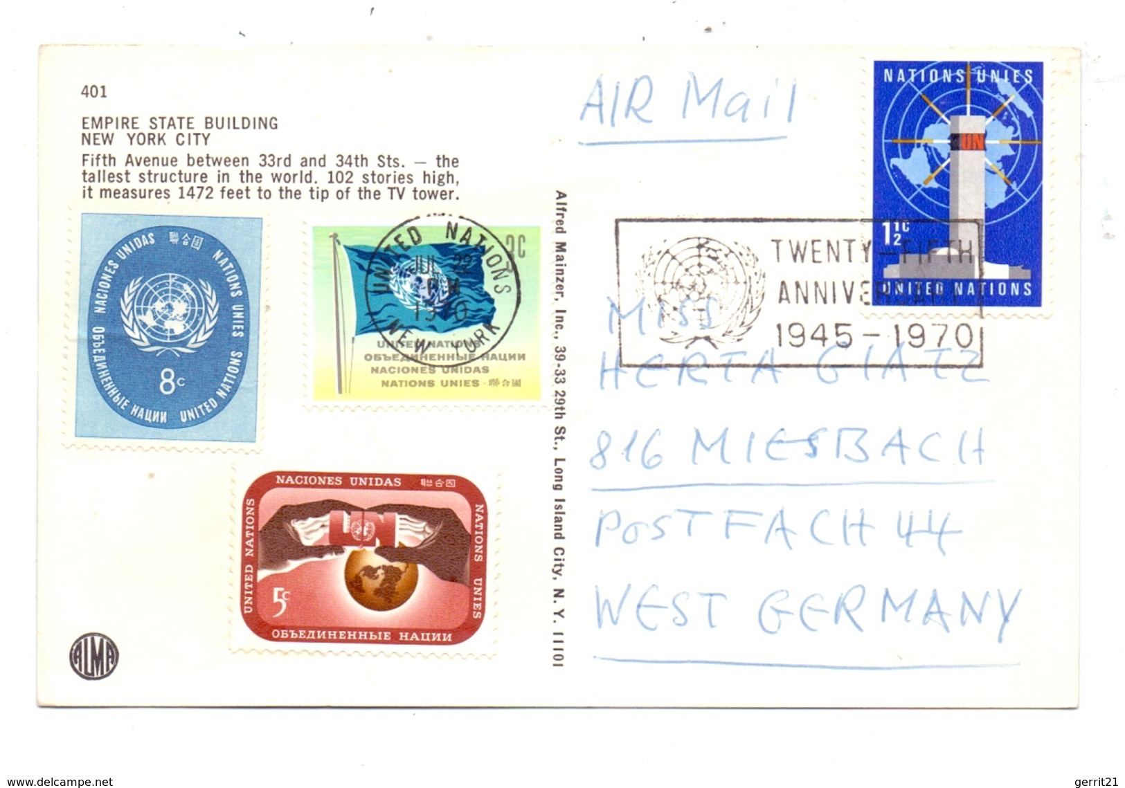 UNO - NEW YORK, 1970, Michel 179 / 176 / 100 / 71, Nur Teilweise Abgestempelt - Covers & Documents