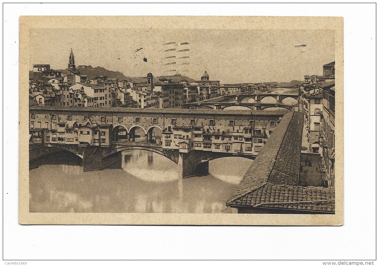 FIRENZE - PONTE VECCHIO 1932 VIAGGIATA FP - Firenze