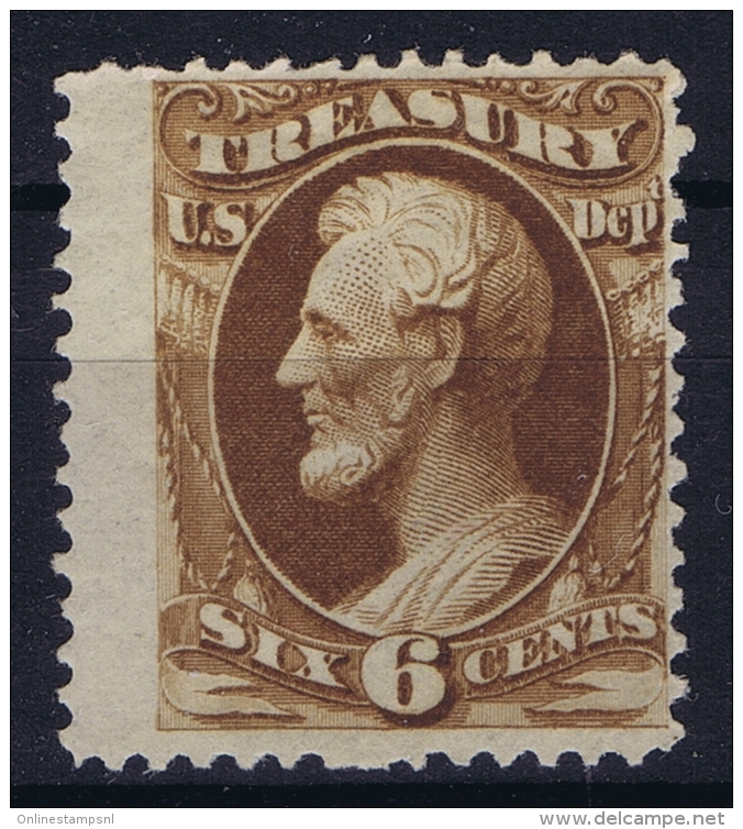 USA  Treasury Mi Nr 74 Sc Nr O 75  Yv Nr 85 MH/* Falz/ Charniere - Officials