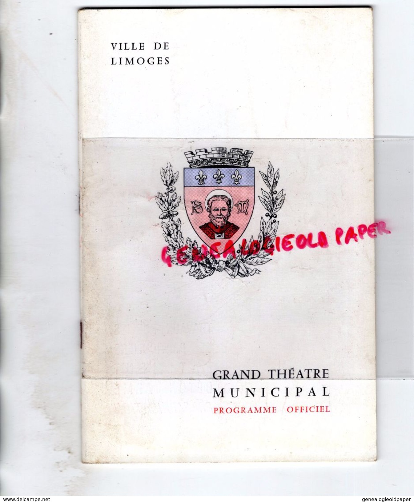 87 - LIMOGES - PROGRAMME GRAND THEATRE 20-11-1966-UN SOIR DE REVEILLON-RAOUL MORETTI-VIDAL-PANTINI-LEGRAND-LACHANIETTE- - Programma's