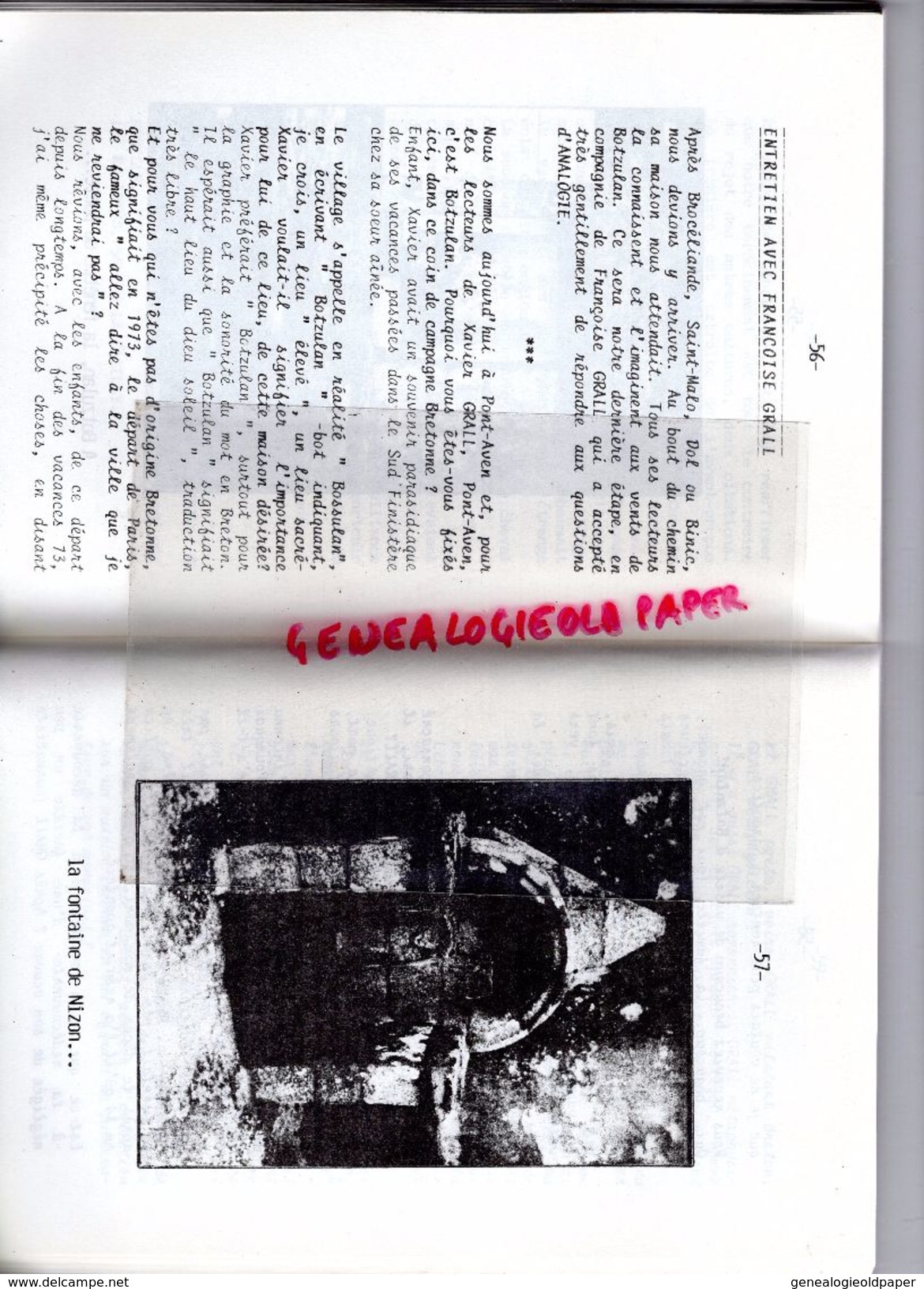 87 - LIMOGES - RARE REVUE ANALOGIE ART ET CRITIQUE-BRETAGNE-1987 LAURENT BOURDELAS-DESSIN JARRAUD-BRANWENN-ENVEL-CLOULAS - Limousin