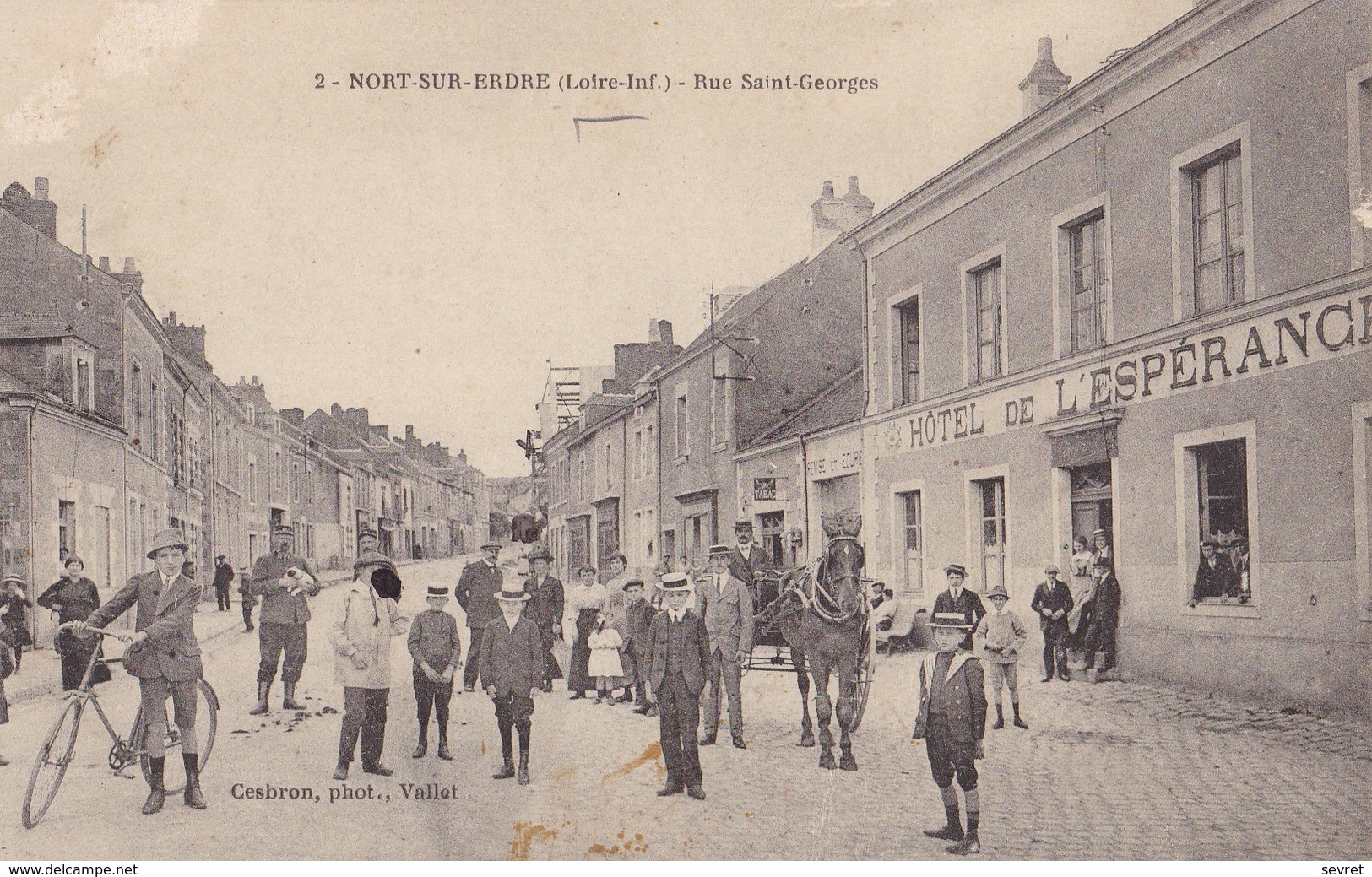 NORT SUR ERDRE. - Rue Saint-Georges. - Hôtel De L'Espérance - Nort Sur Erdre