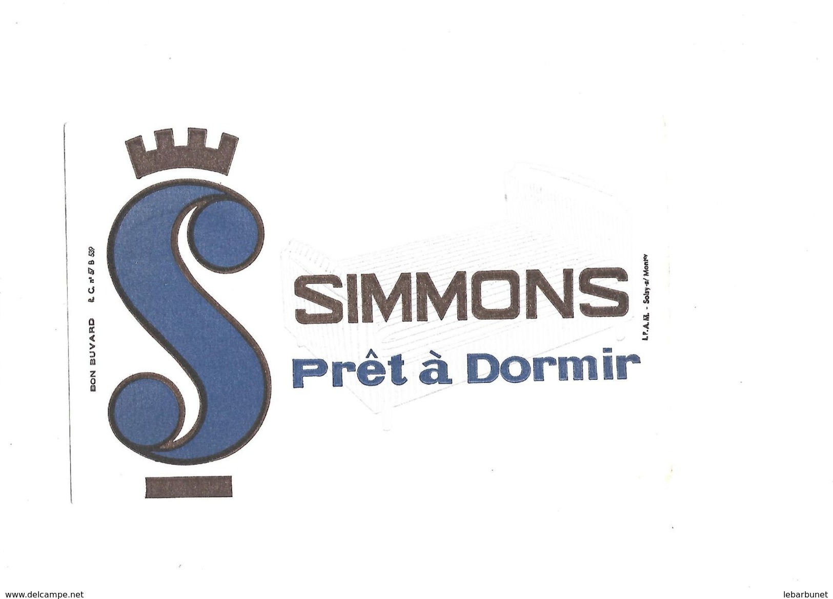 Buvard Matelas Simmons Prêt à Dormir - M