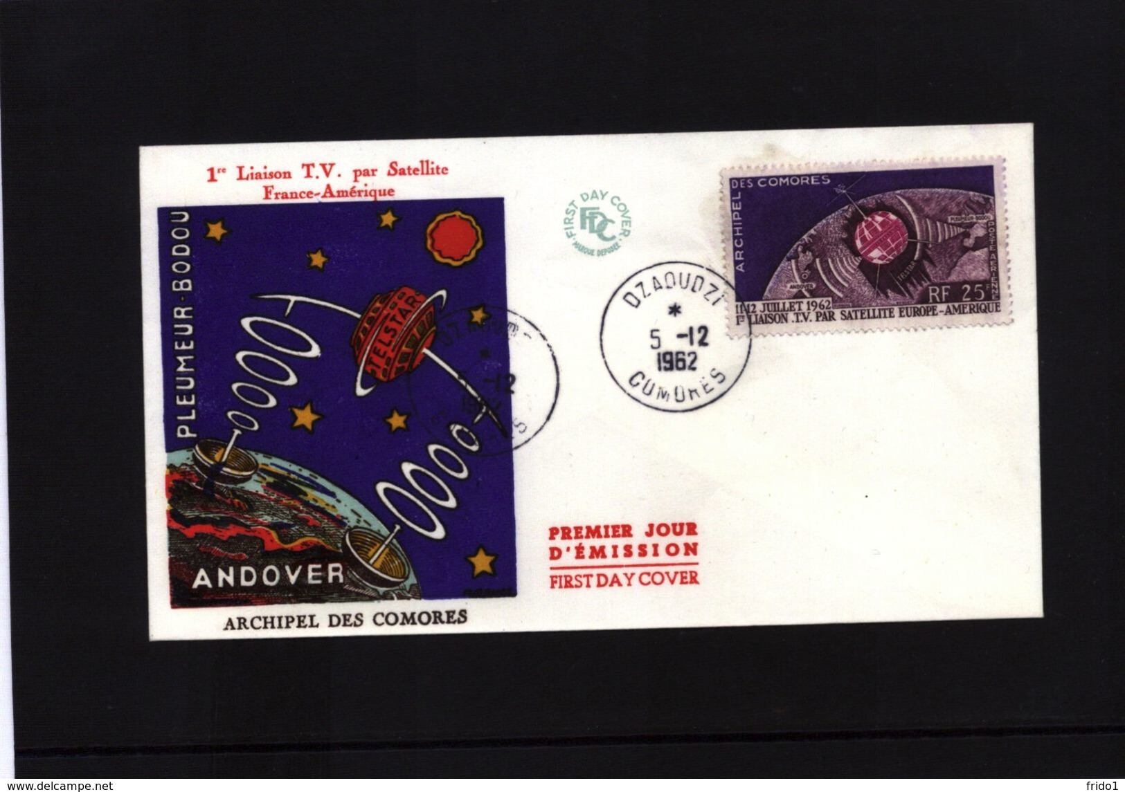 Comores 1962 Raumfahrt / Space FDC - Afrika