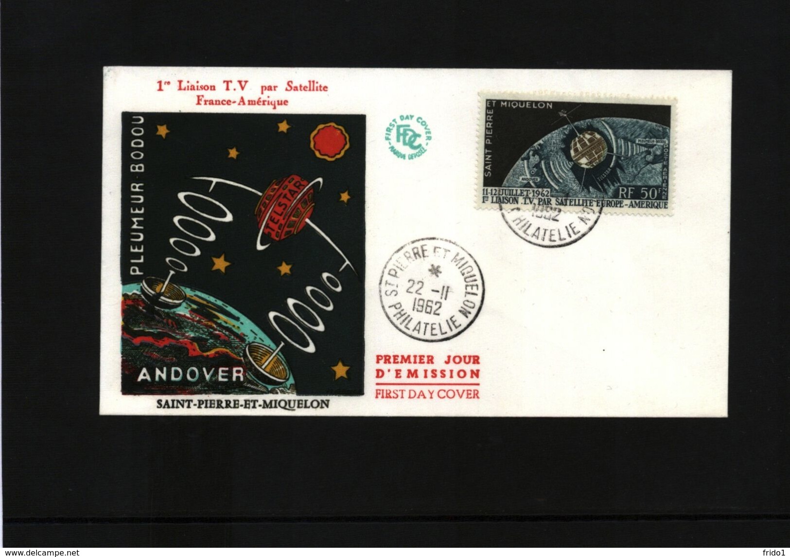 Saint Pierre Et Miquelon 1962 Raumfahrt / Space FDC - Afrika