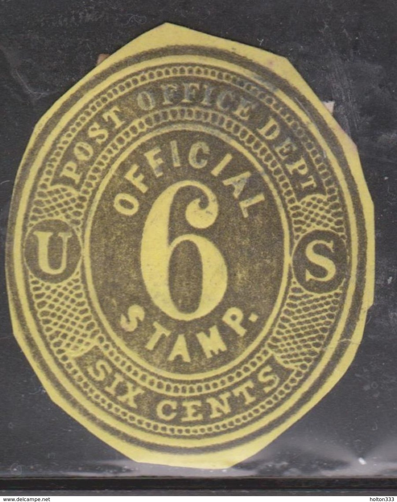 UNITED STATES Scott # UO12 Used - Post Office Department Cut Square - Service