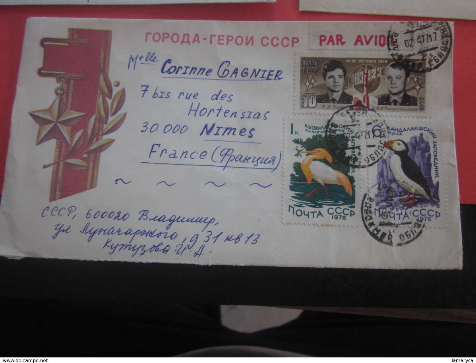 3 Lettres Avec Timbres -Europe - Russie Et URSS -1923-1991 URSS - 1941-50 - Lettre -Document -By Air-mail - Covers & Documents