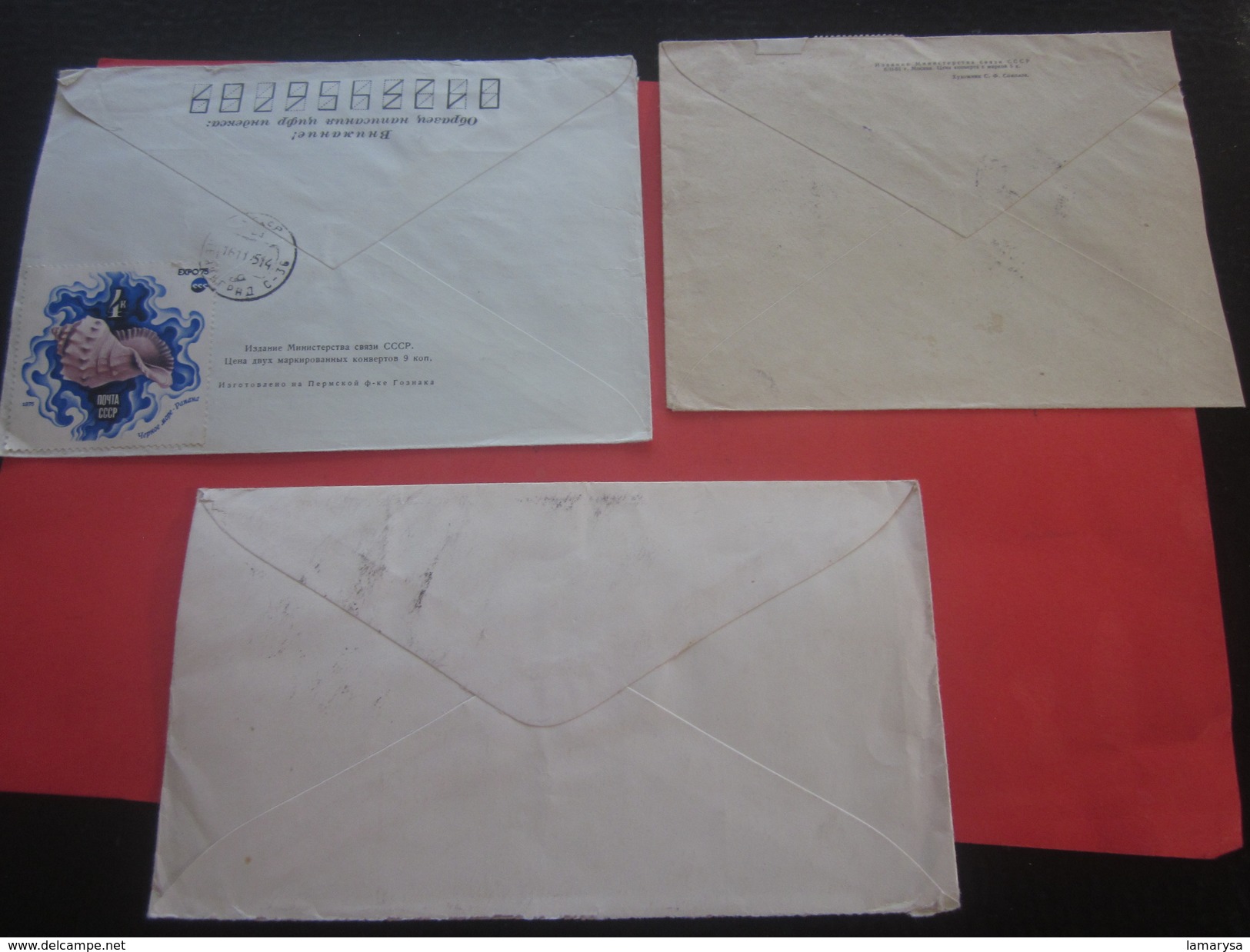 3 Lettres Avec Timbres -Europe - Russie Et URSS -1923-1991 URSS - 1941-50 - Lettre -Document -By Air-mail - Covers & Documents