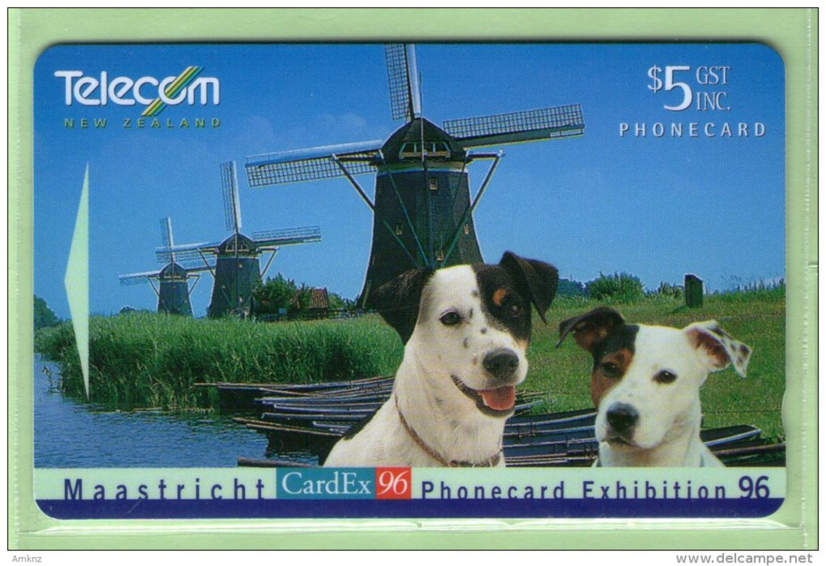 New Zealand - 1996 Cardex 96 Maastricht Phonecard Exhibition - $5 Spot - NZ-E-34 - Mint - New Zealand