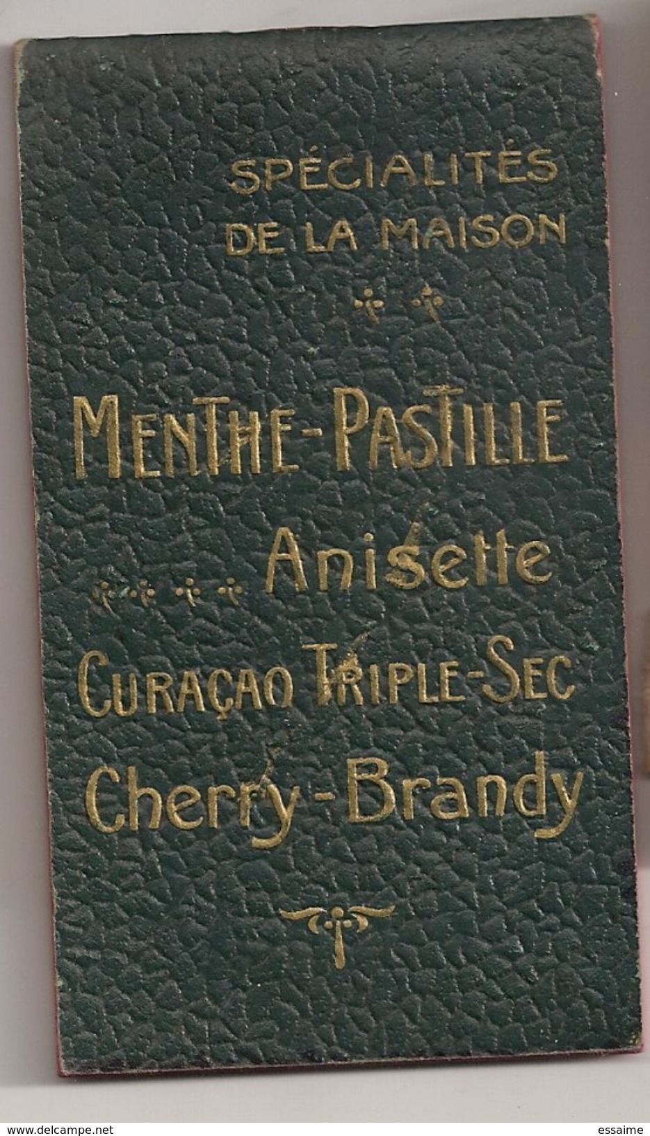 Calendrier Carnet 1915. Liqueur Menthe Pas Tille Giffard à Angers. Cherry Brandy Curaçao Anisette - Petit Format : 1901-20