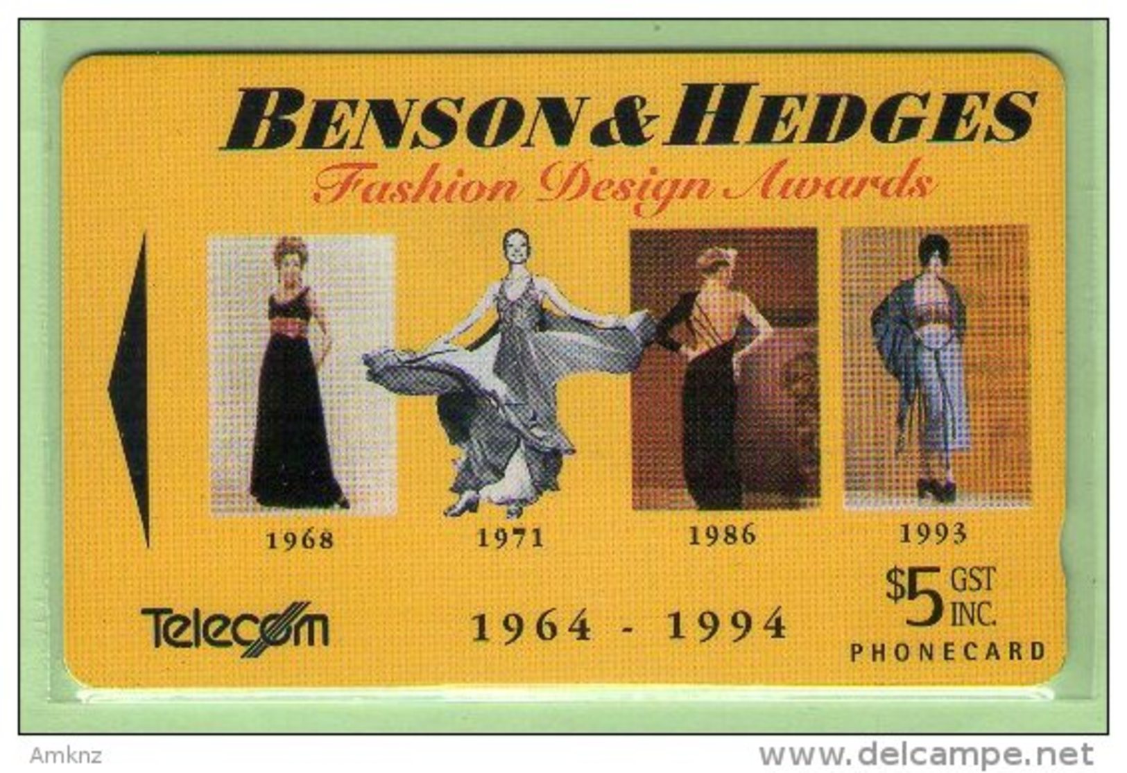 New Zealand - 1994 Benson & Hedges - $5 Fashion Awards - NZ-E15 - Mint - New Zealand
