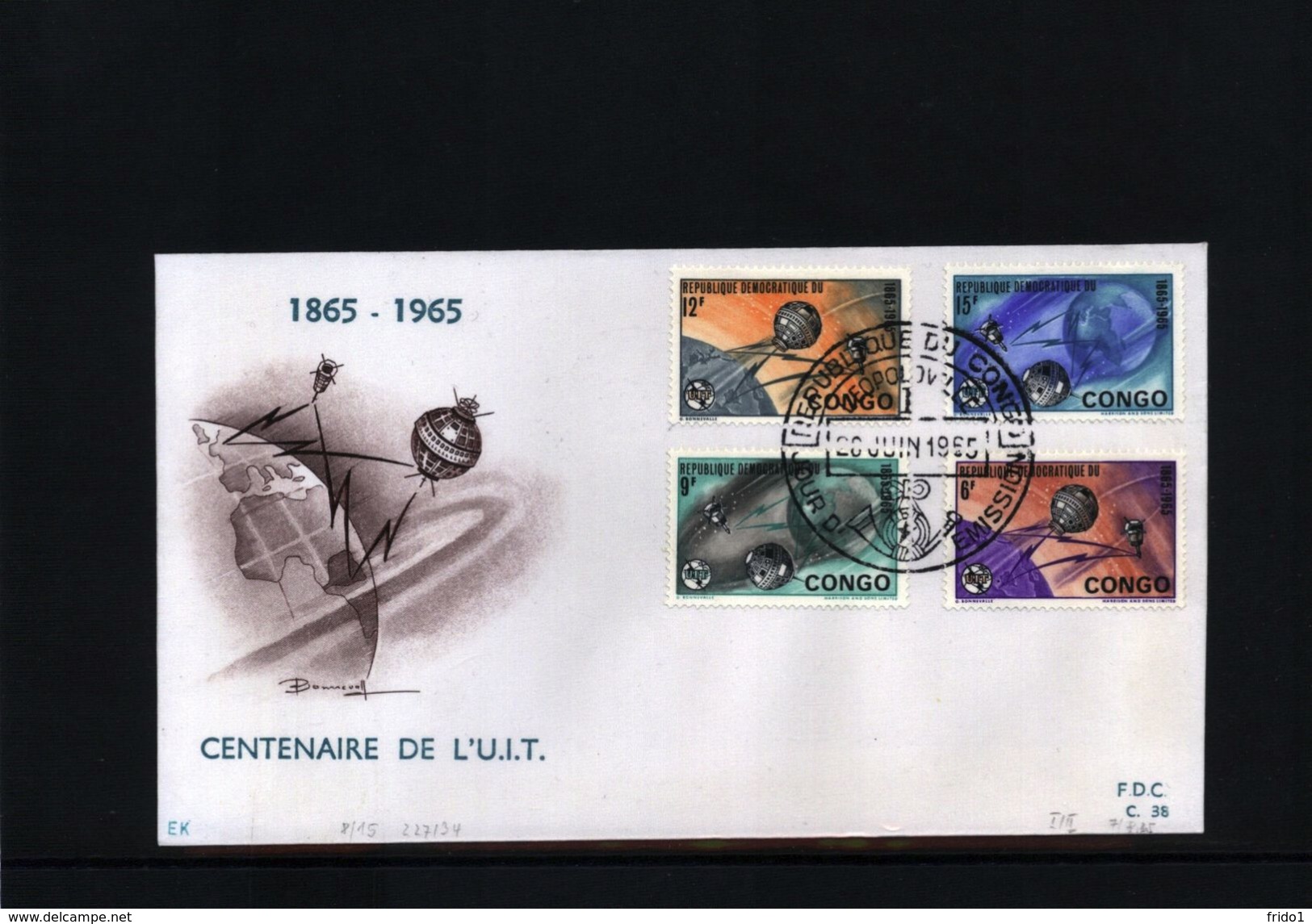 Congo 1965 UIT Raumfahrt / Space FDC - Afrika