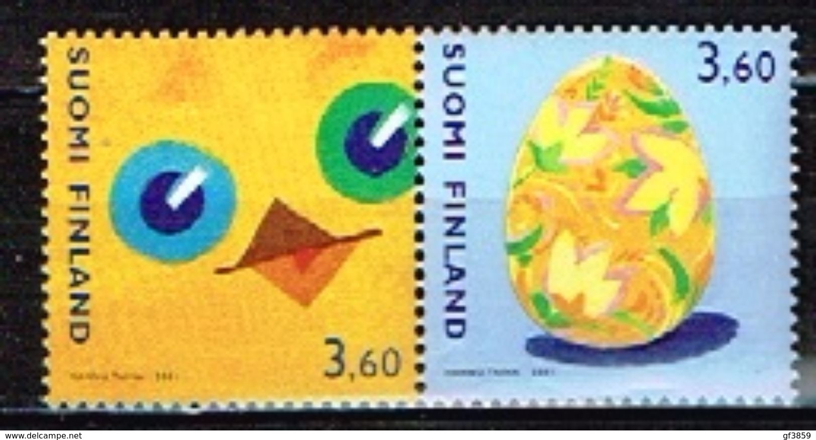 FINLANDE / Neuf **/MNH**/ 2001 - Pâques - Neufs