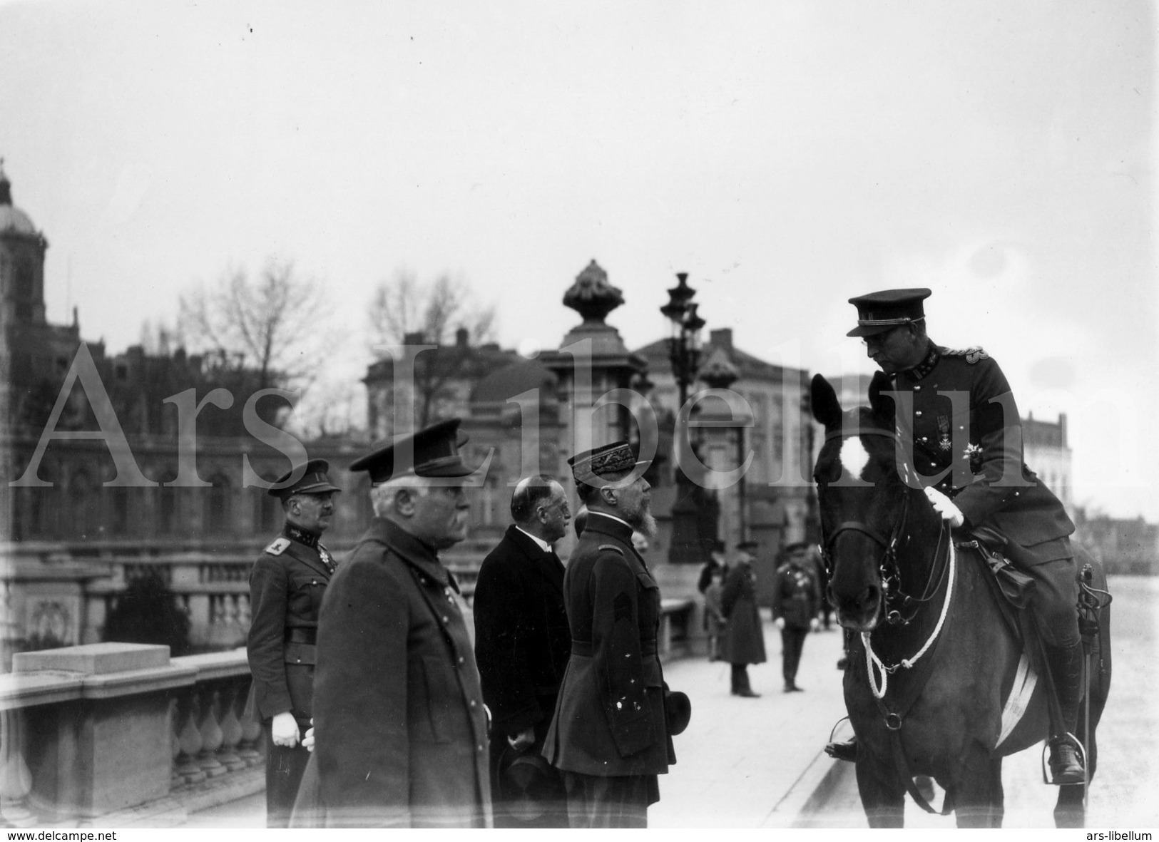 Real Photo / ROYALTY / Belgium / Belgique / Roi Albert I / Koning Albert I / Henri Joseph Eugène Gouraud - Guerre, Militaire