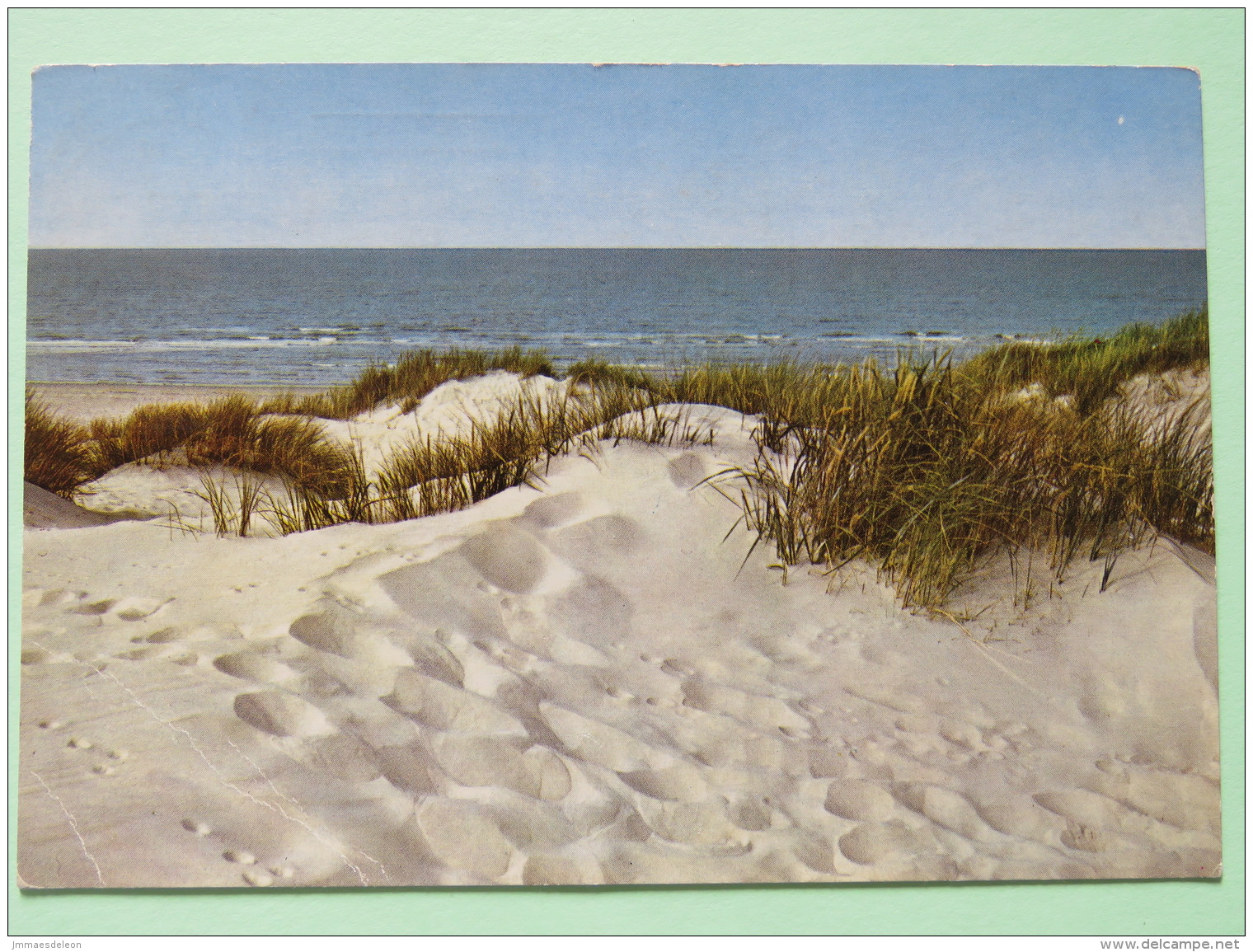 Belgium 1975 Postcard ""sand Beach"" Middelkerke Slogan With Mermaid To Antwerpen - Flower - Covers & Documents