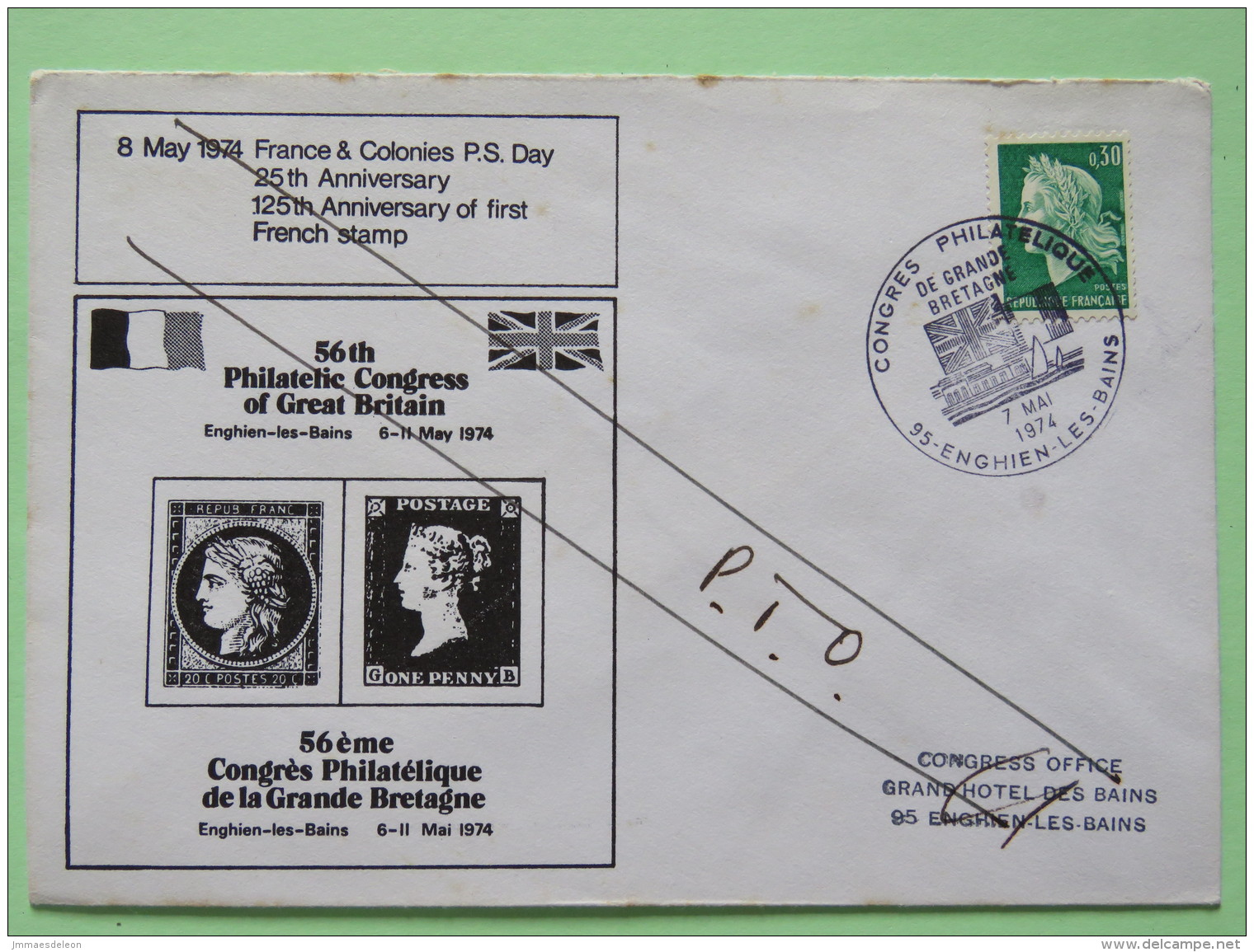 Great Britain 1994 Cover Luton To Bradford On France Cover 1974 Sabine - Brieven En Documenten