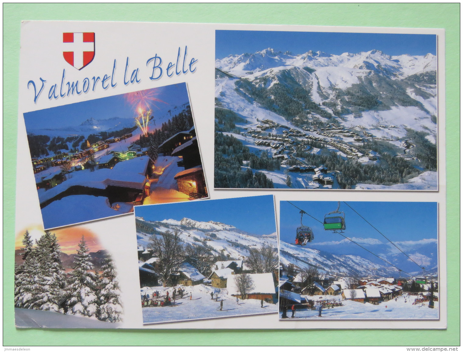 France 2010 Postcard ""Valmorel Mountain Ski"" To Belgium - Marianne - Lettres & Documents