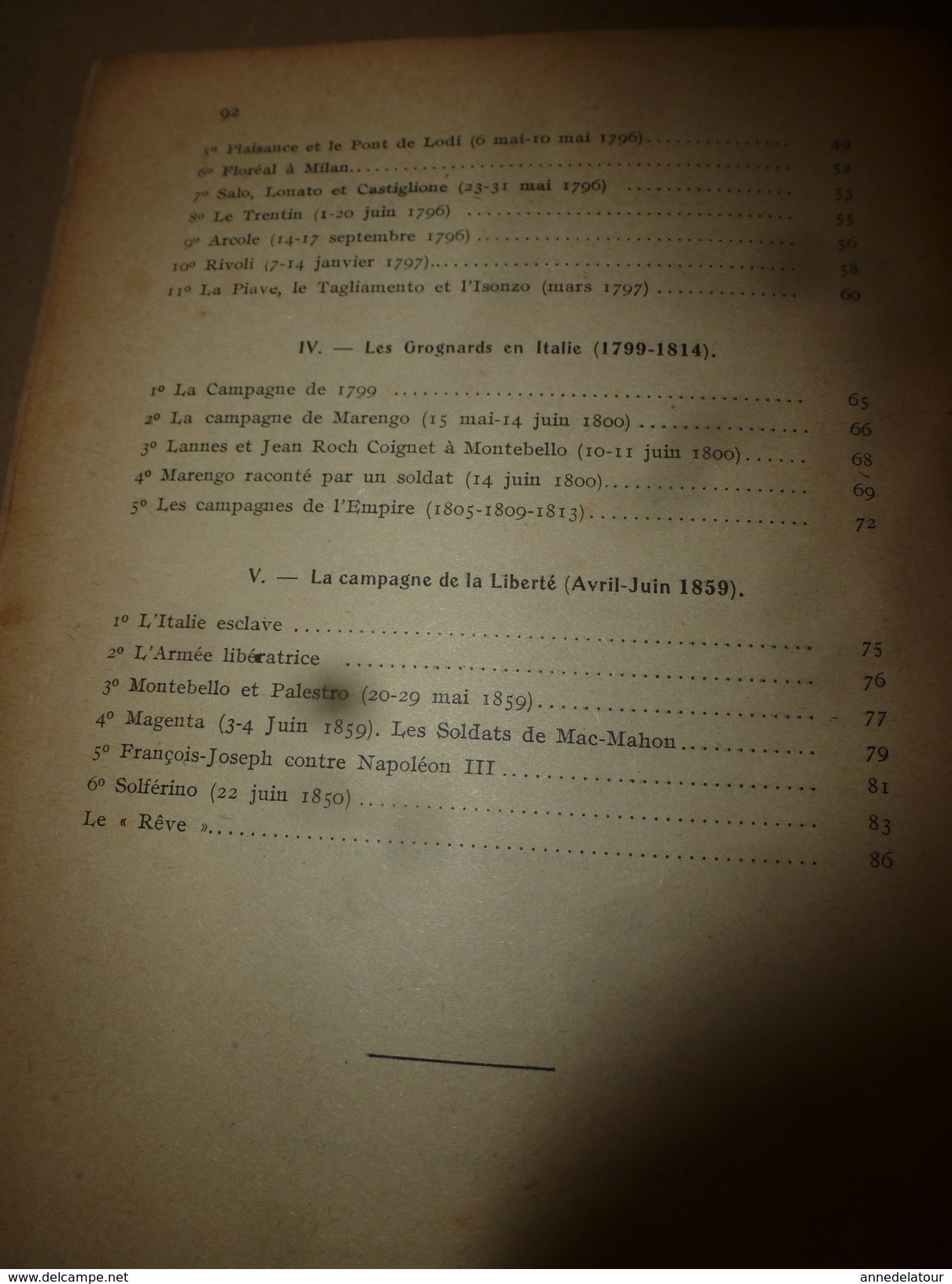 1918  rare (avec sa carte annexée)  Les Armées Française en Italie ,par le Lieutenant Louis Madelin