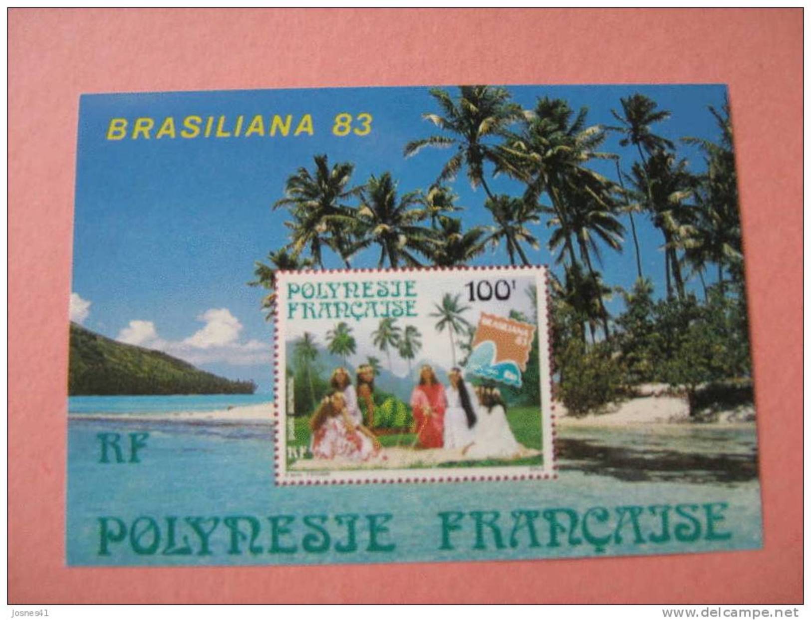 POLYNESIE   BF 7 * *   Brasiliana 83 - Hojas Y Bloques