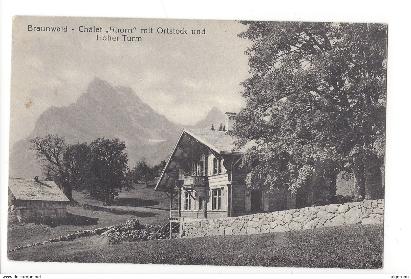 17210 - Braunwald Châlet Ahorn Mit Ortstock Und Hoher Turm - Braunwald
